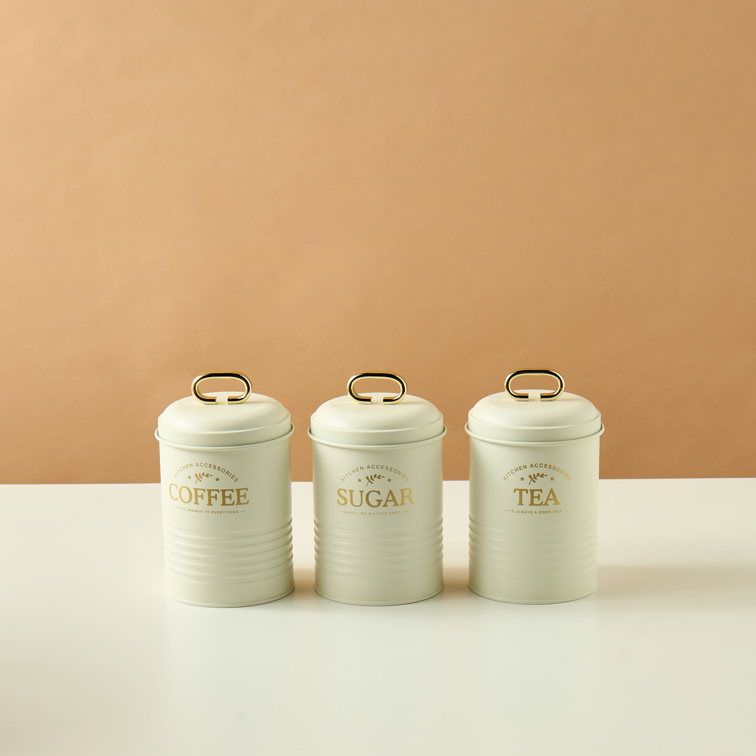 Typography Print 3-Piece Metal Container Set-household-kitchen-foodstorage-canistersandjars-image-2