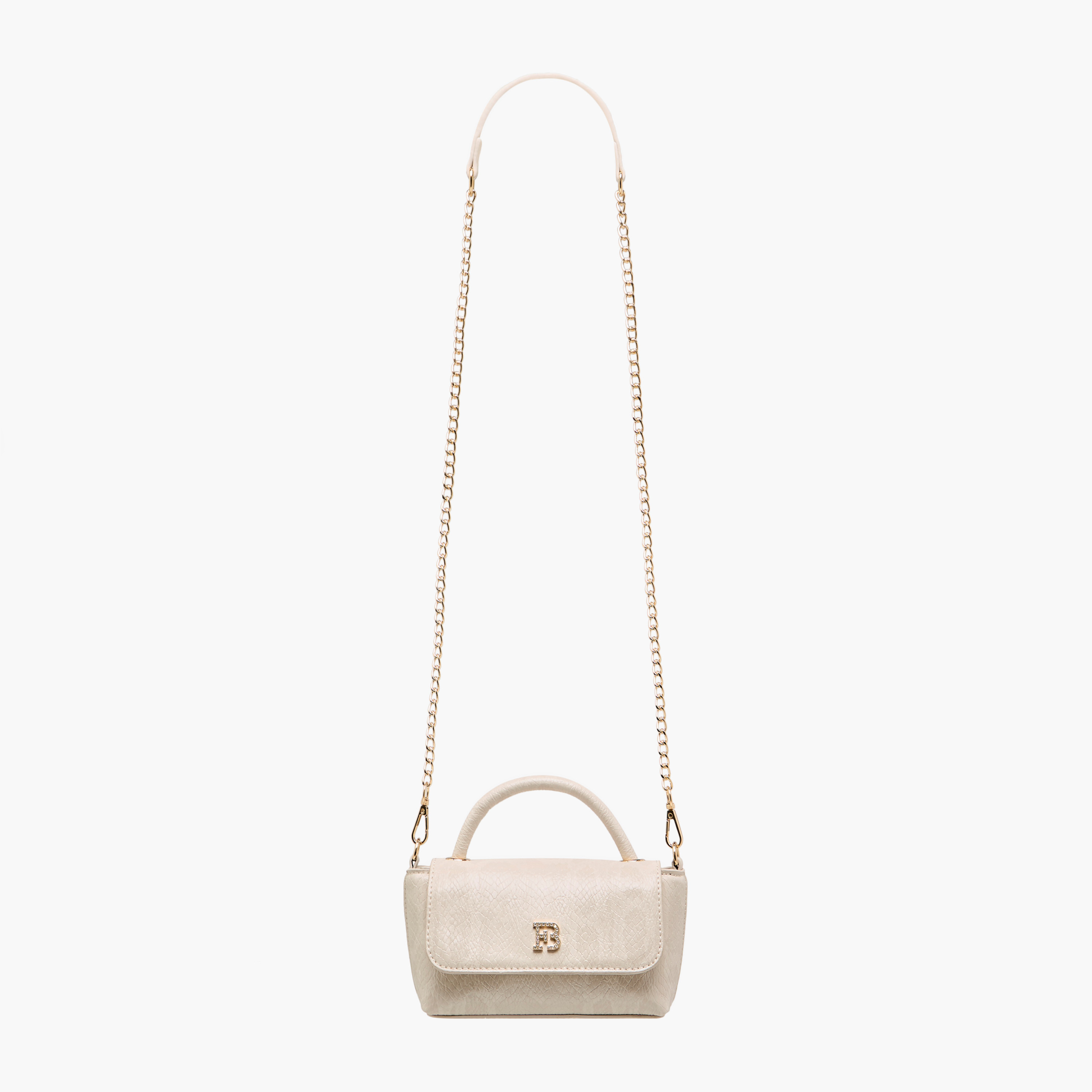 Flora Bella Textured Crossbody Bag with Detachable Strap and Flap Closure-women-bagsandwallets-handbags-image-2