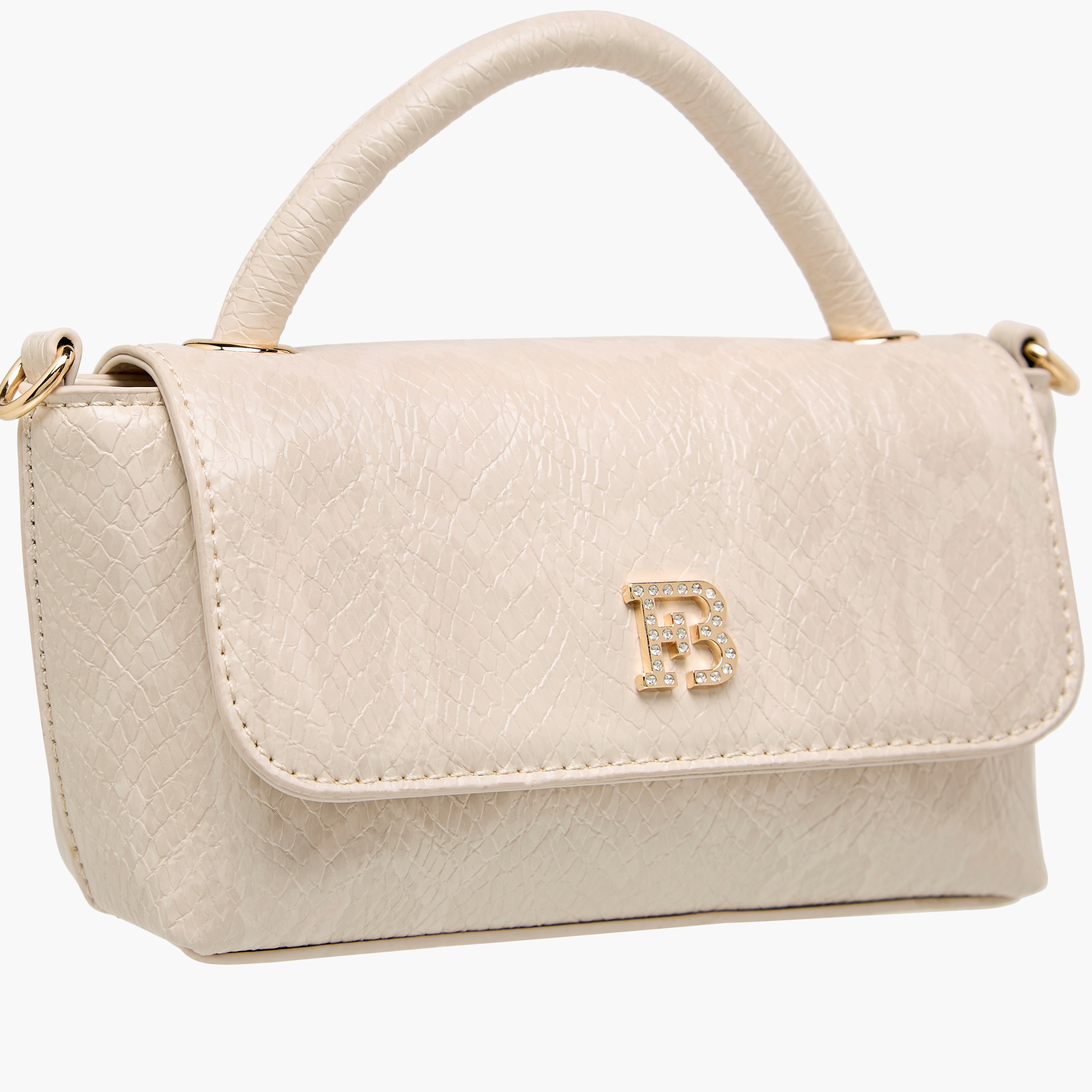 Flora Bella Textured Crossbody Bag with Detachable Strap and Flap Closure-women-bagsandwallets-handbags-image-5