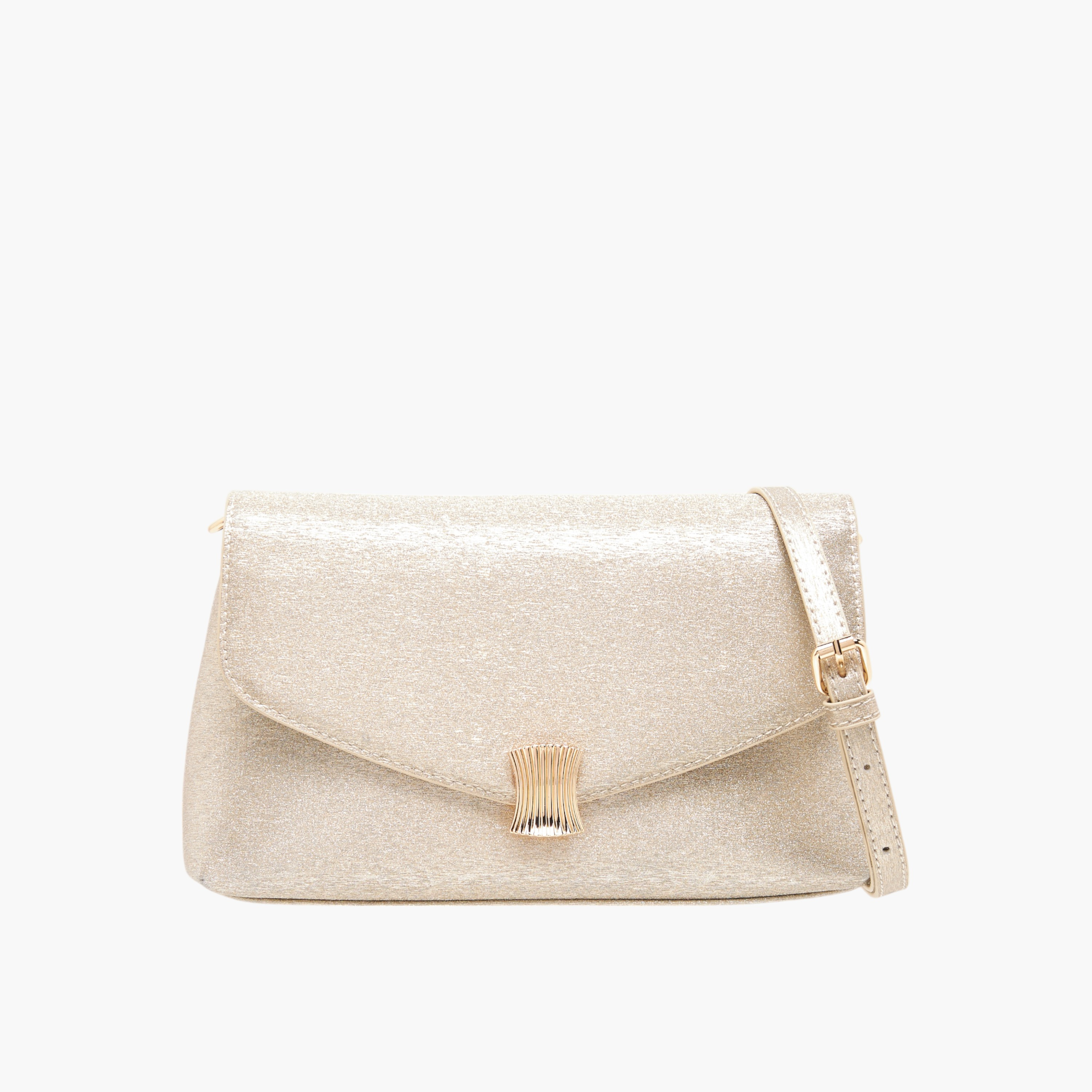 Flora Bella Textured Crossbody Bag with Detachable Strap and Flap Closure-women-bagsandwallets-handbags-image-1