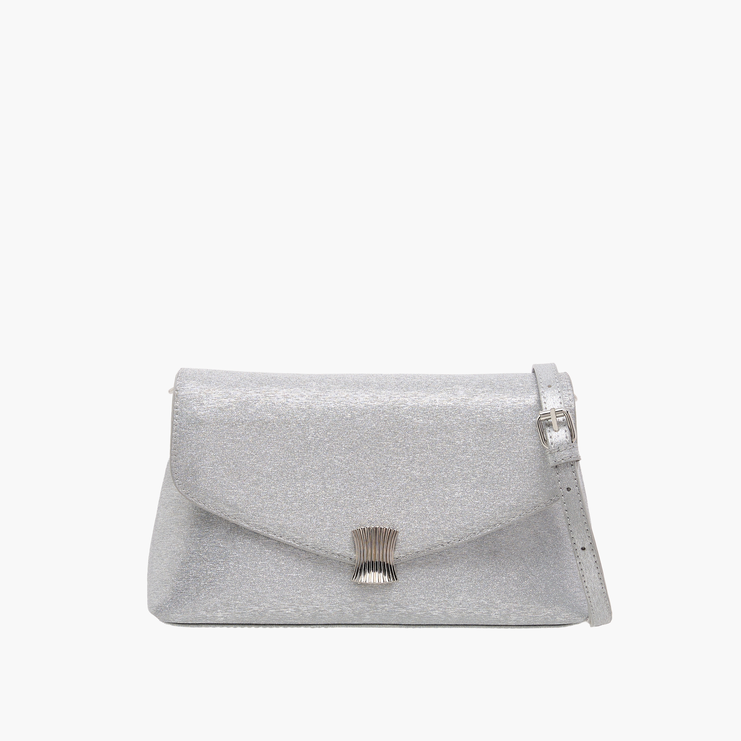 شنطة كروس بودي بارزة الملمس بحزام قابل للفصل وطية إغلاق من فلورا بيلا-women-bagsandwallets-handbags-image-1