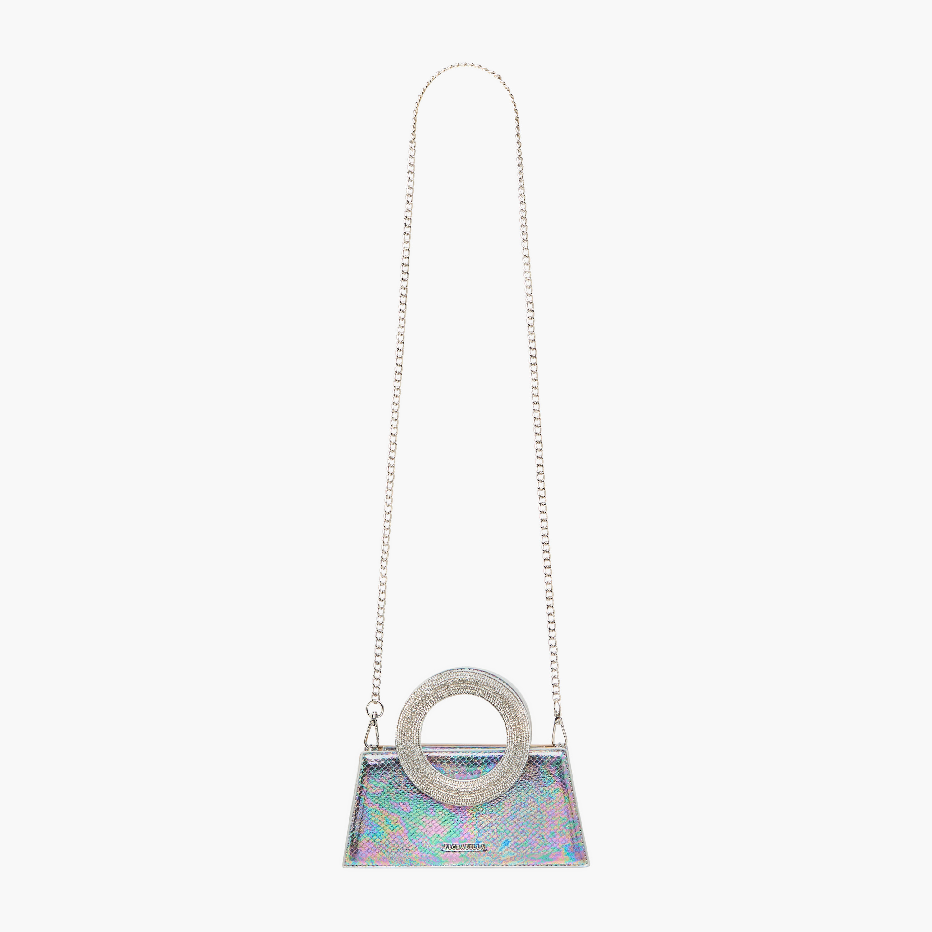 Flora Bella Textured Crossbody Bag with Detachable Chain Strap and Flap Closure-women-bagsandwallets-handbags-image-2