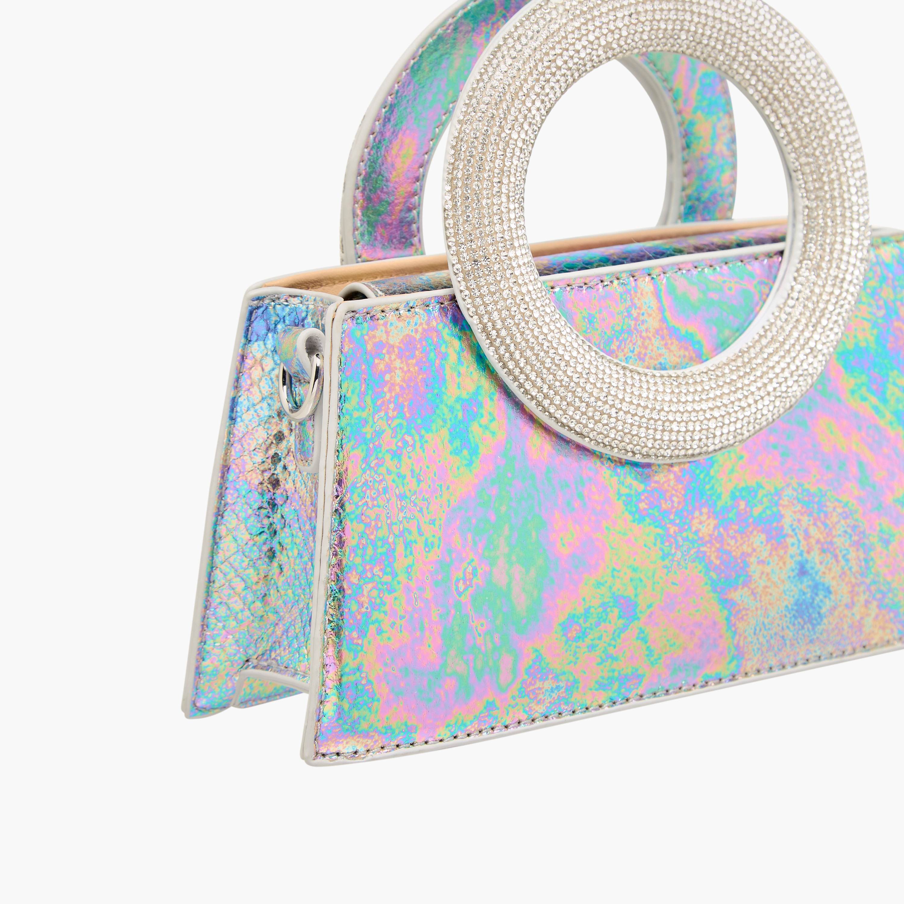 Flora Bella Textured Crossbody Bag with Detachable Chain Strap and Flap Closure-women-bagsandwallets-handbags-image-6