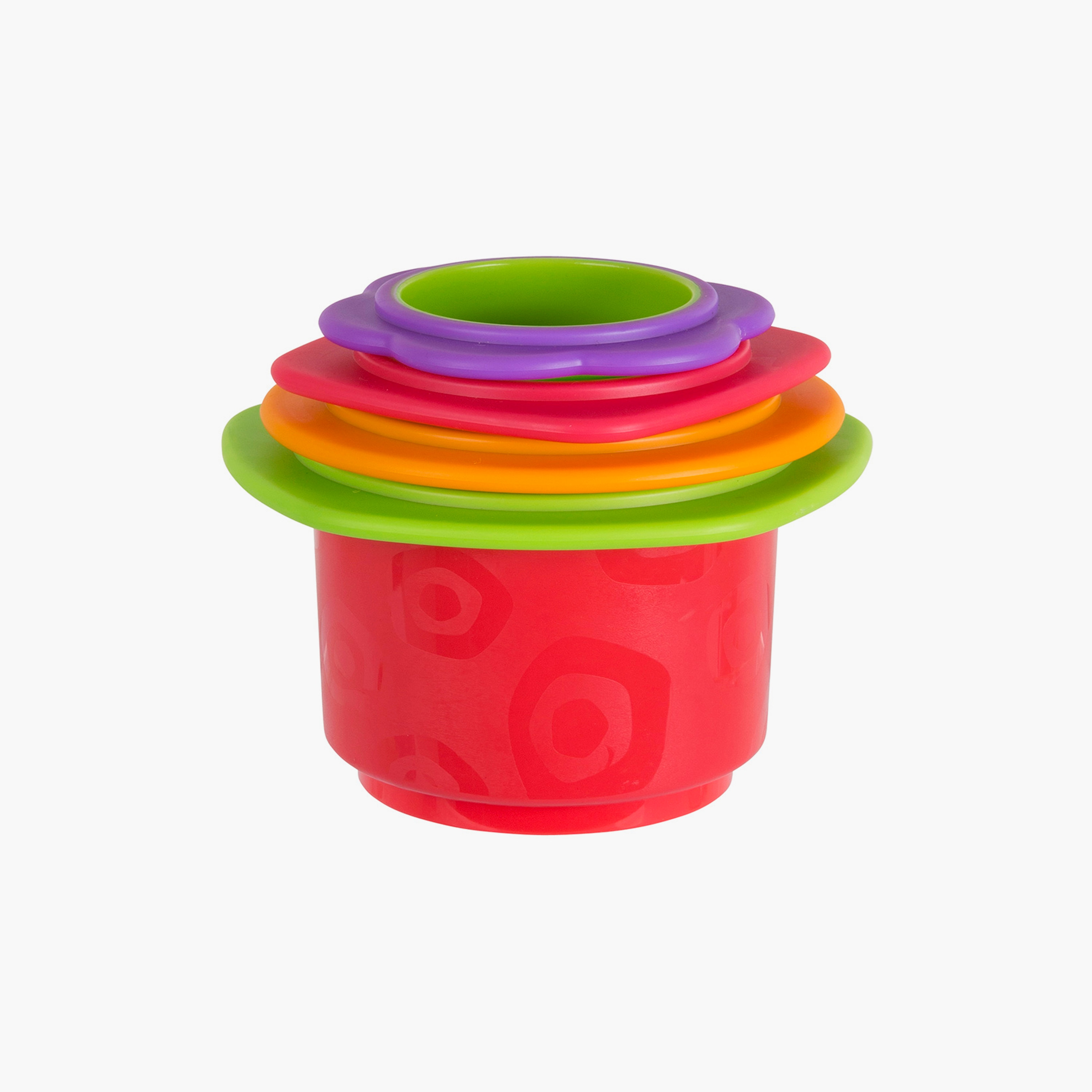 Playgro 4-Piece Chewy Stack & Nest Colourful Cups - 9 Months+-toys-babyandtoddlertoys-stackingandnestingtoys-image-2