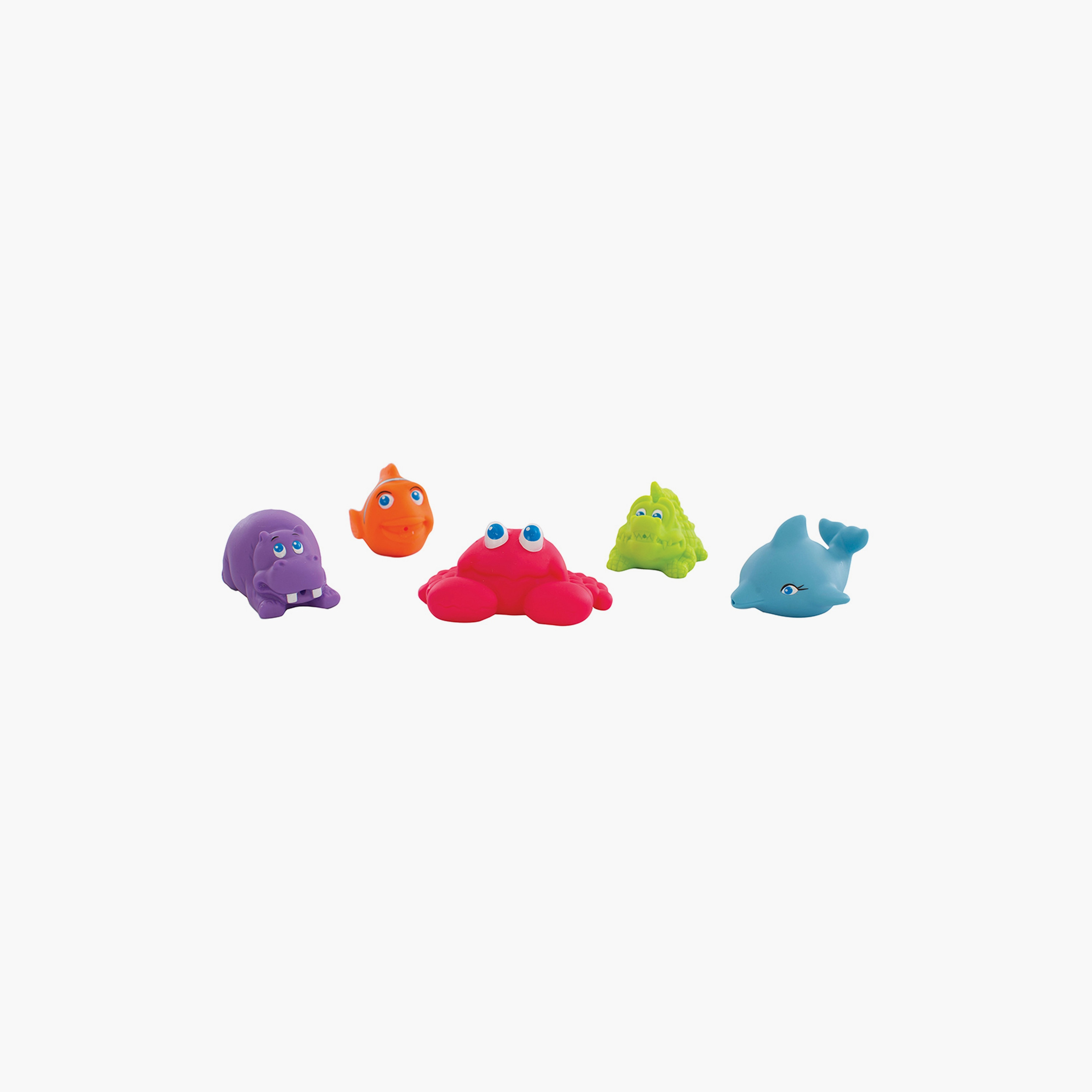Playgro 5-Piece Under The Sea Squirtees Soft & Colourful Creatures Bath Toys - 6 Months+-toys-babyandtoddlertoys-bathtoys-image-1