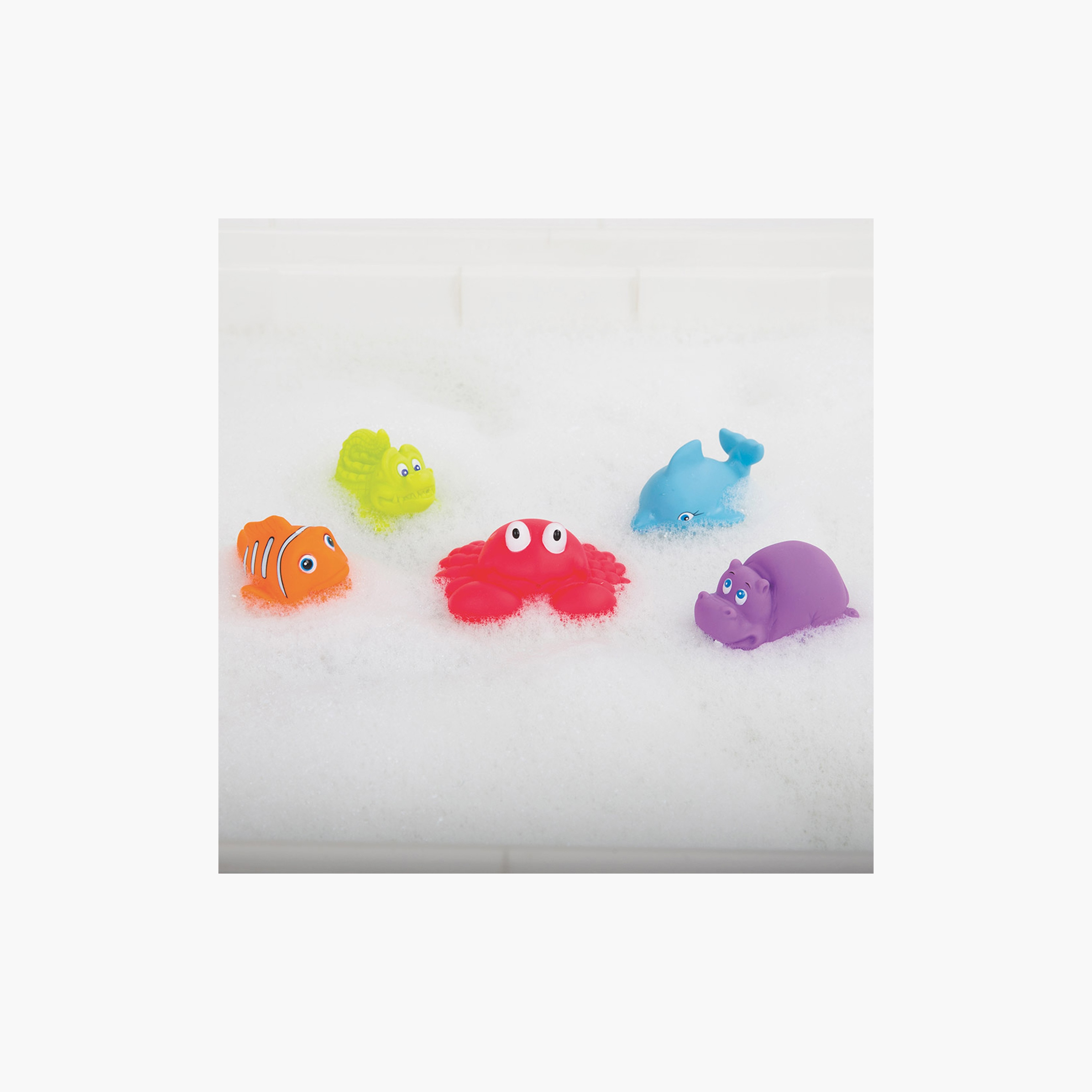 Playgro 5-Piece Under The Sea Squirtees Soft & Colourful Creatures Bath Toys - 6 Months+-toys-babyandtoddlertoys-bathtoys-image-2