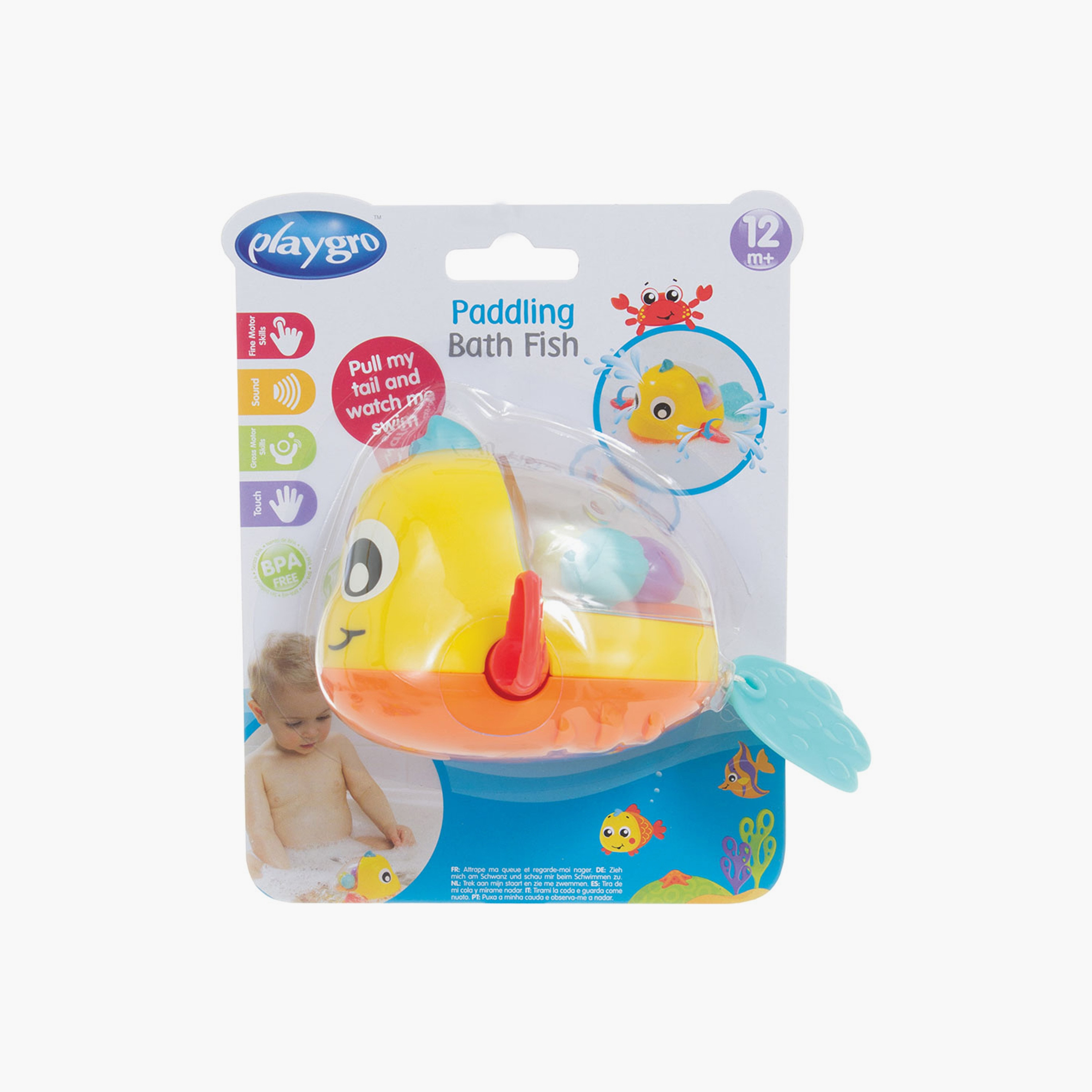 Playgro Paddling Bath Fish Wind Up Toy - 6 Months+-toys-babyandtoddlertoys-bathtoys-image-6