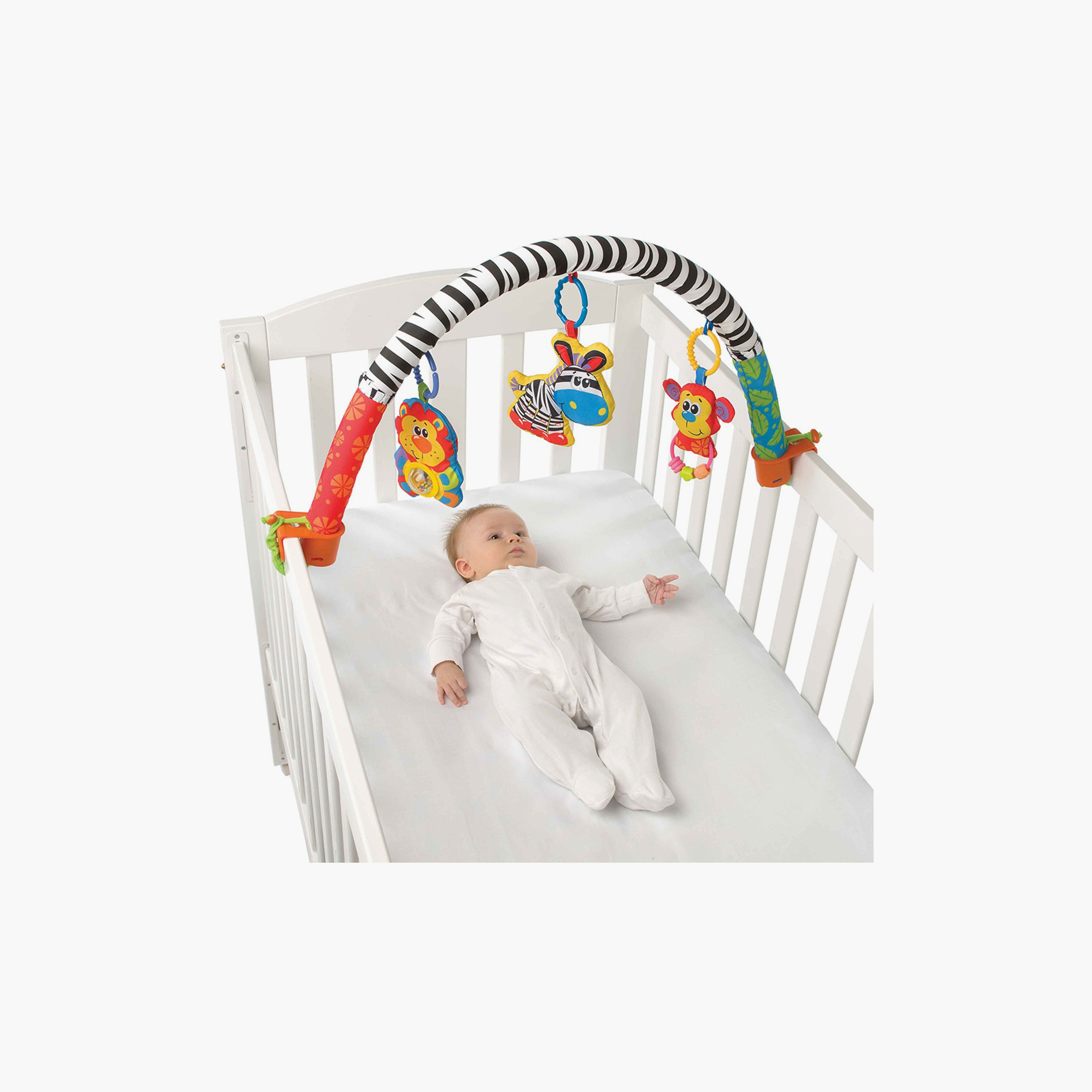 Playgro 5-In-1 Safari Adventure Gym Set with Colourful Playmat - 0 Months+-baby-infantactivity-image-4