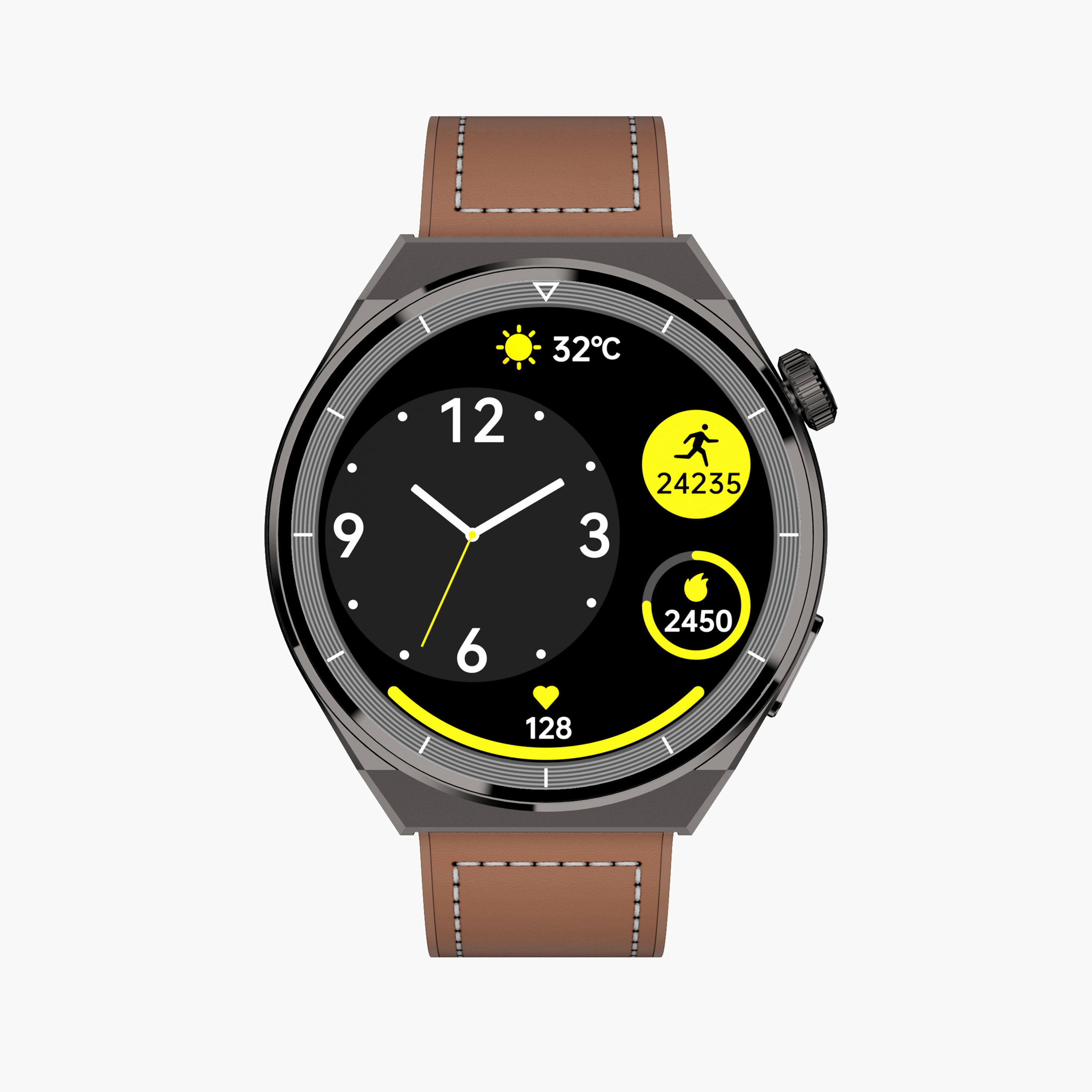 Kenneth Scott Unisex 46 MM Multi Colour Smart Watch with Silicone Strap-men-watchesandjewellery-watches-image-1