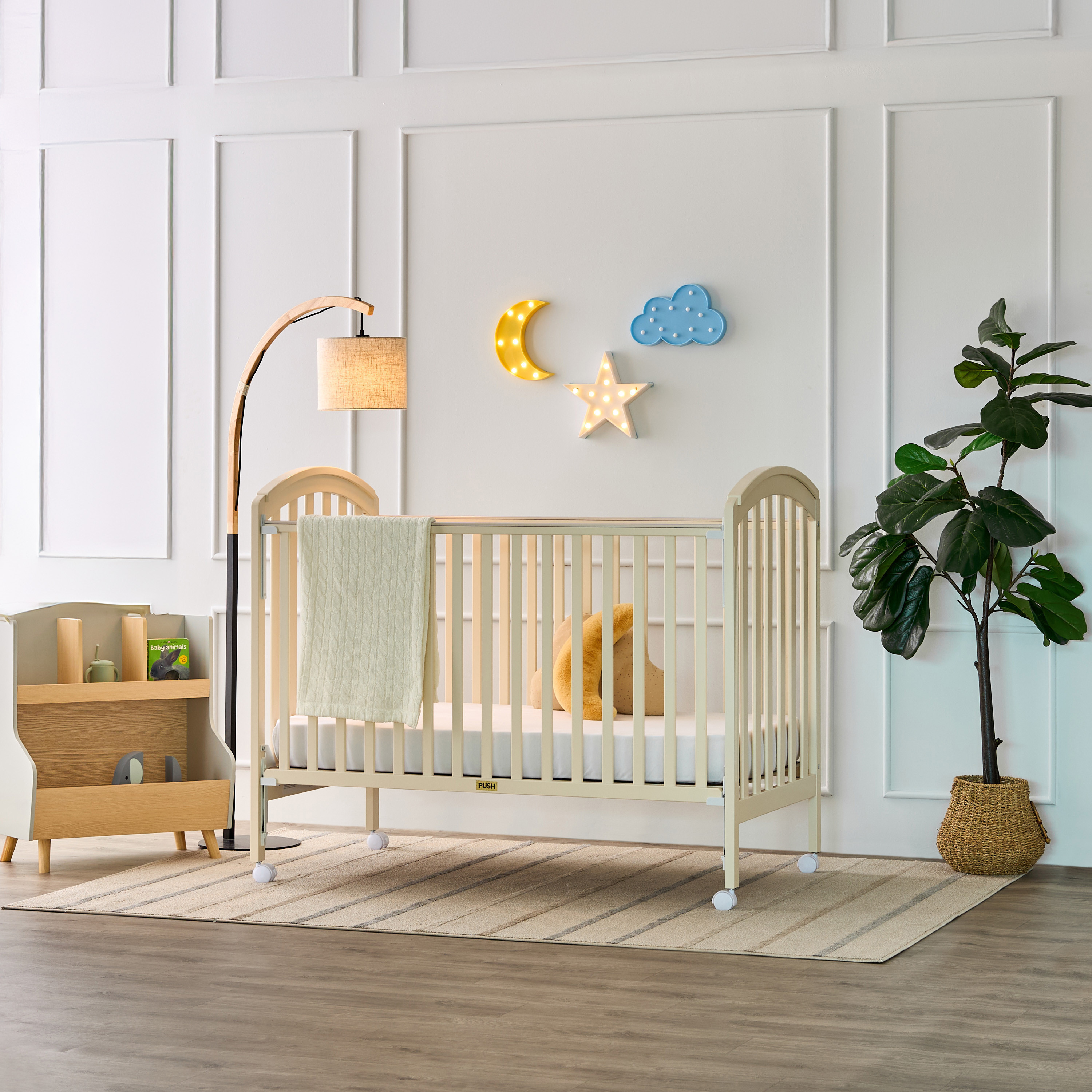 Juniors Capri Crib with Adjustable Height and Side Rails (Up to 3 years ...