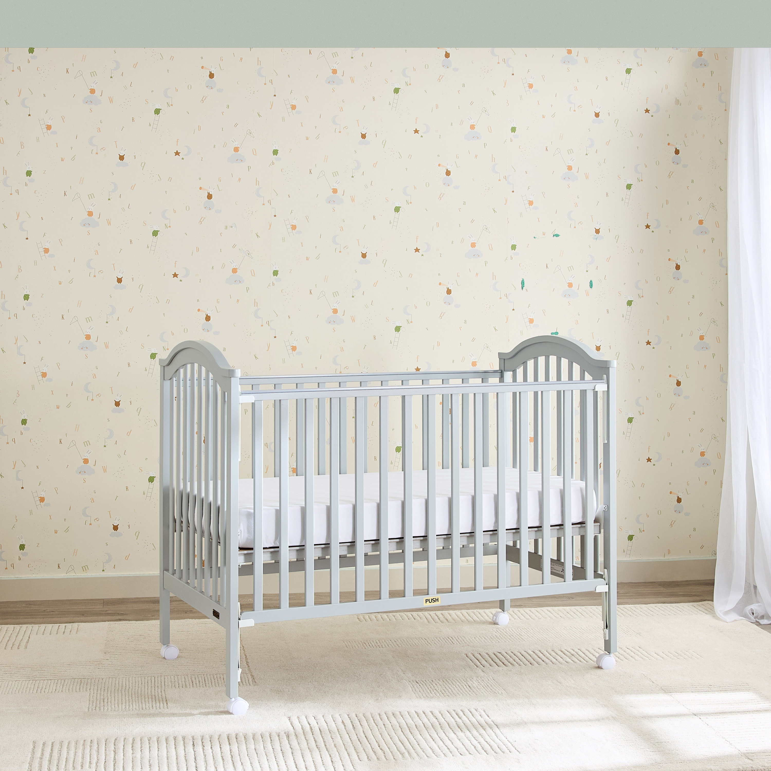 Juniors Henry Crib with Adjustable Height (Up to 3 years)-baby-nursery-furniture-cribsandbeds-babycribs-image-4