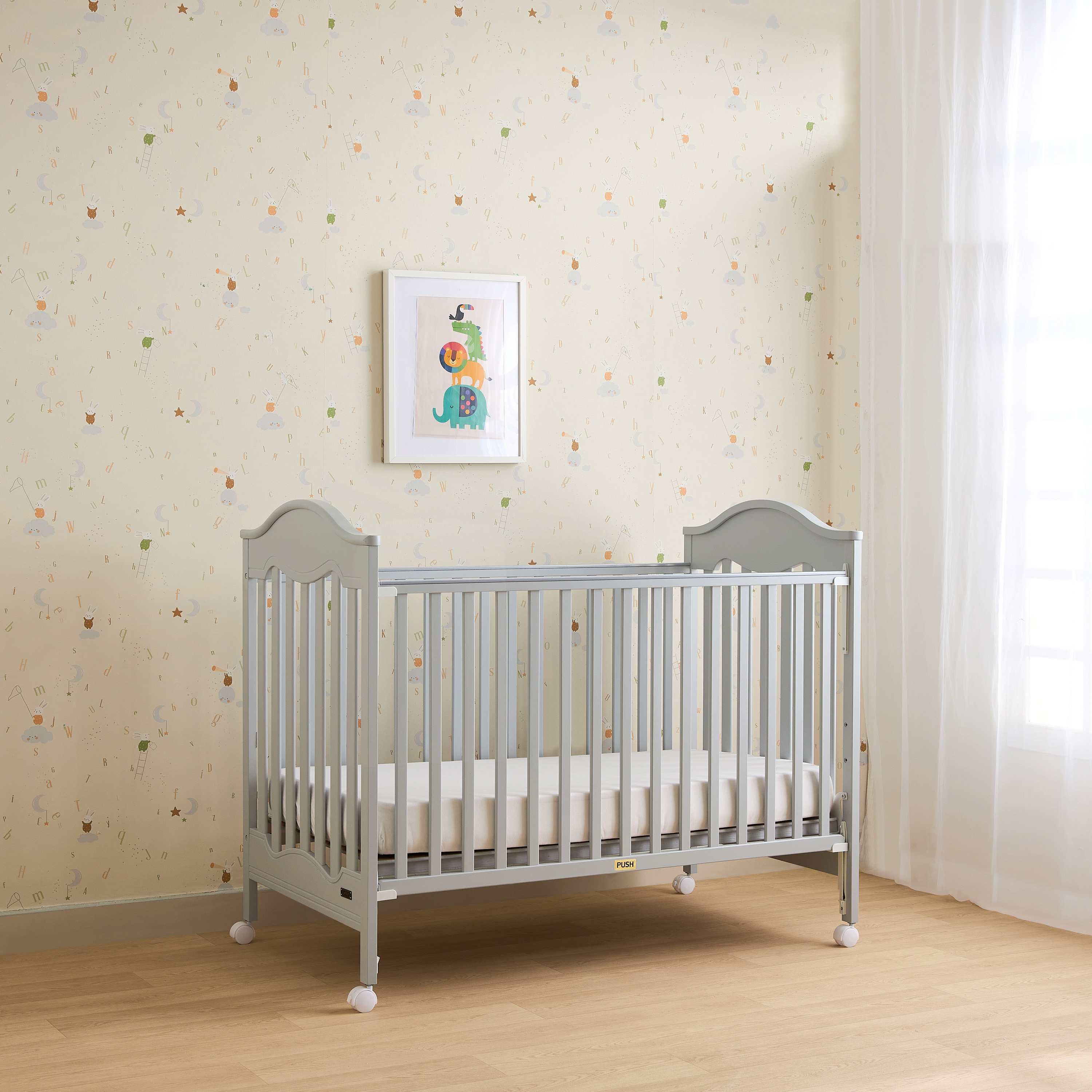 Juniors Charlotte Portable Wooden Crib-baby-nursery-furniture-cribsandbeds-babycribs-image-2