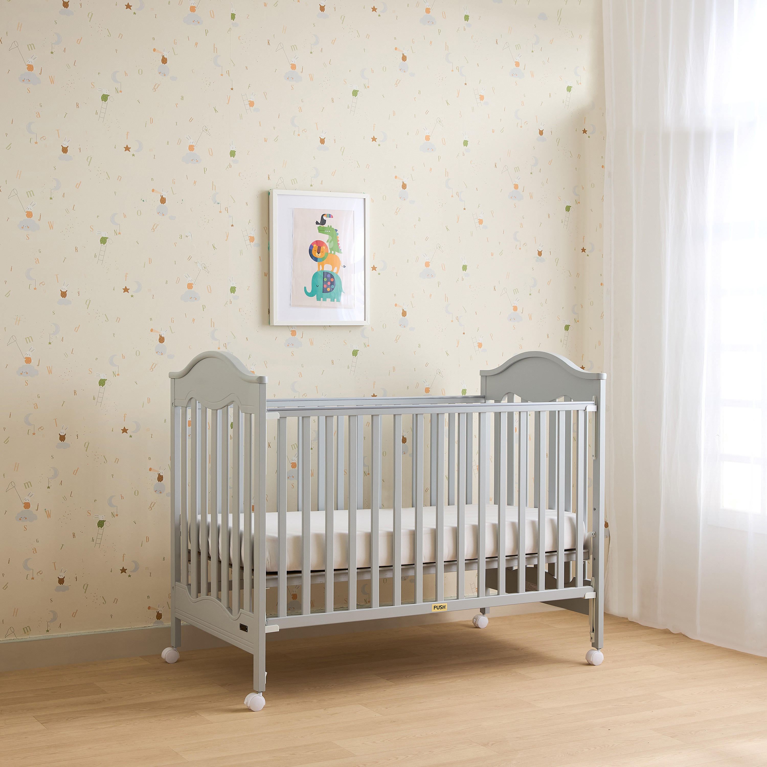 Juniors Charlotte Portable Wooden Crib-baby-nursery-furniture-cribsandbeds-babycribs-image-3