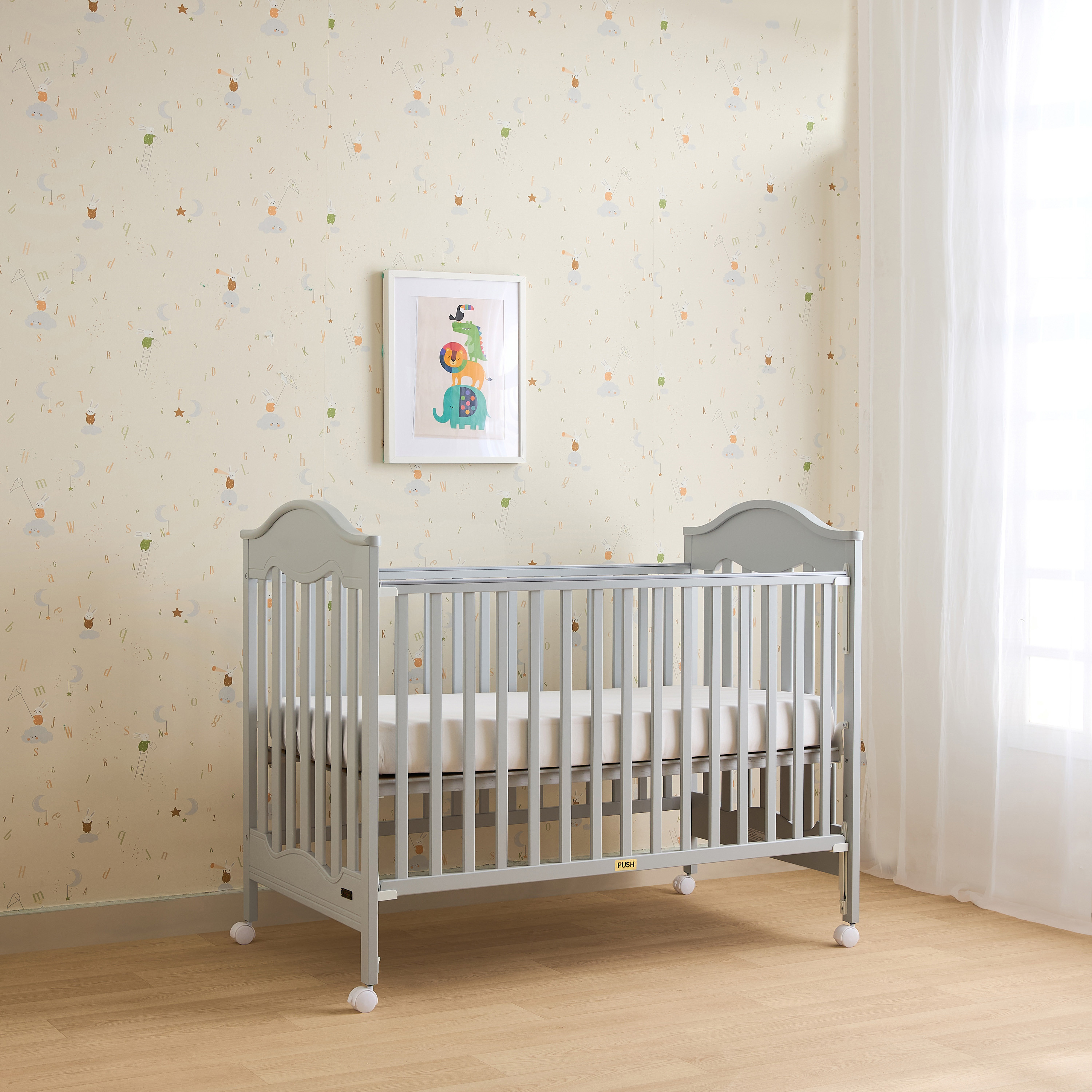 Juniors Charlotte Portable Wooden Crib-baby-nursery-furniture-cribsandbeds-babycribs-image-4