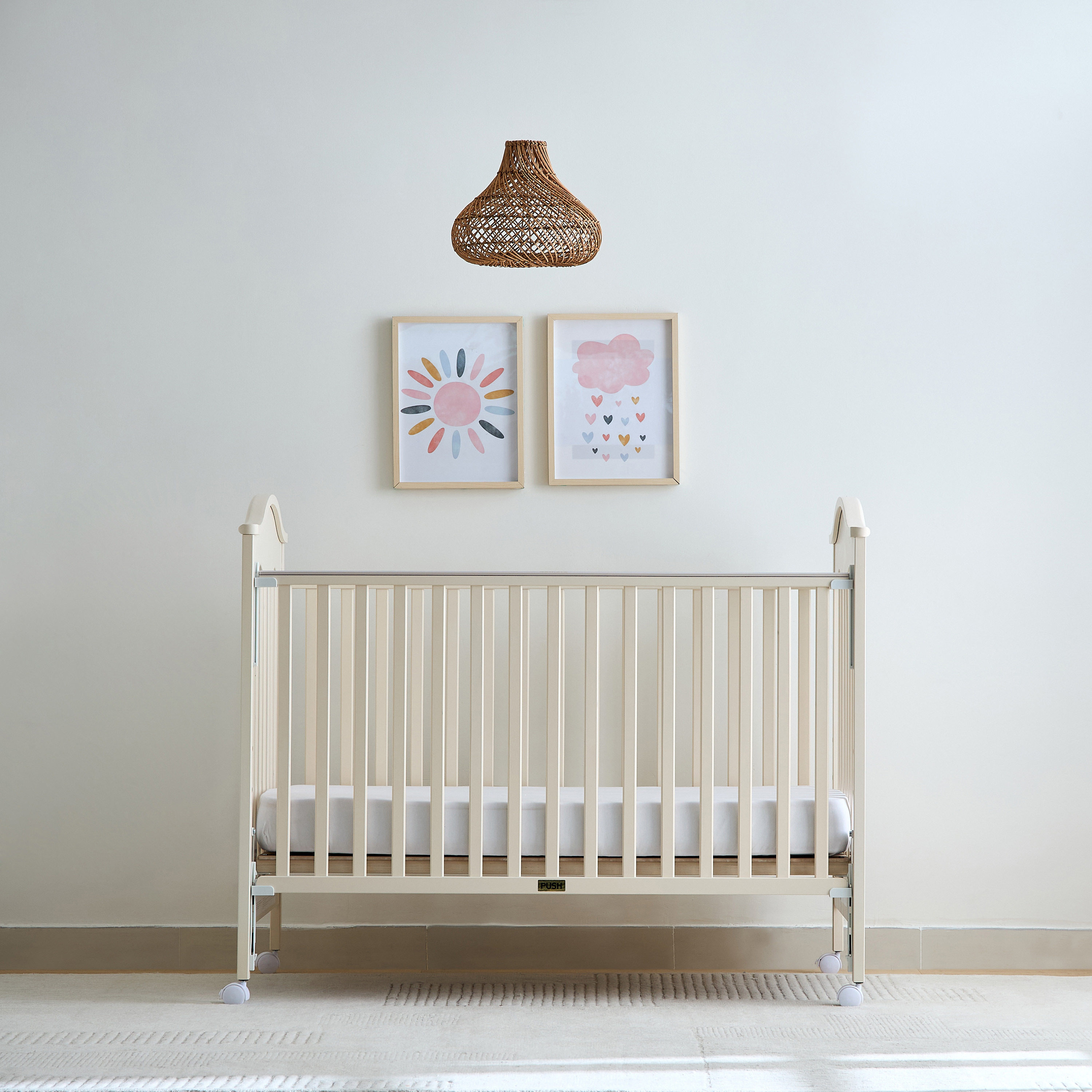 Juniors Charlotte Portable Wooden Crib-baby-nursery-furniture-cribsandbeds-babycribs-image-5