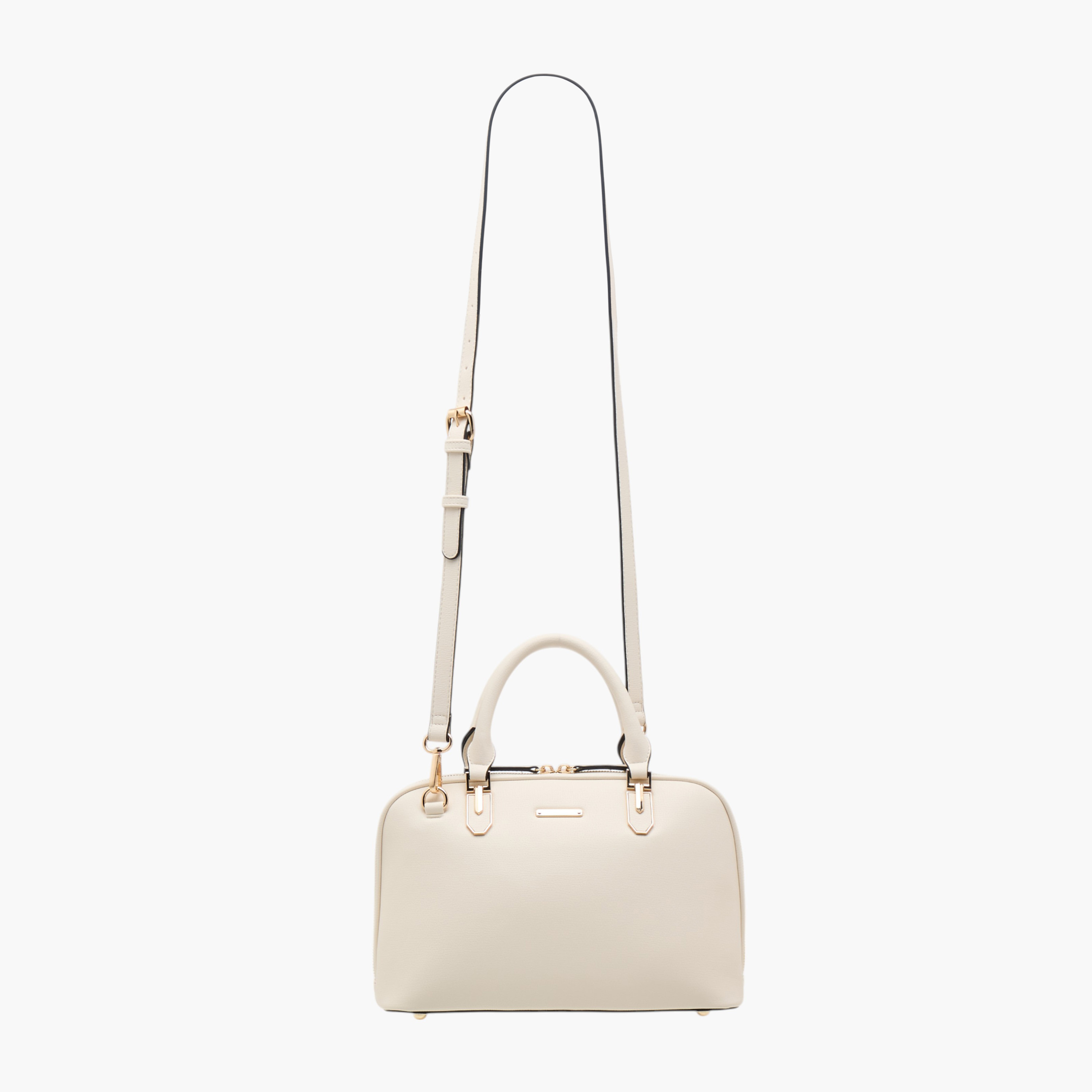 شنطة توتي سادة بمقابض مزدوجة وسحاب إغلاق من سيليست-women-bagsandwallets-handbags-image-2