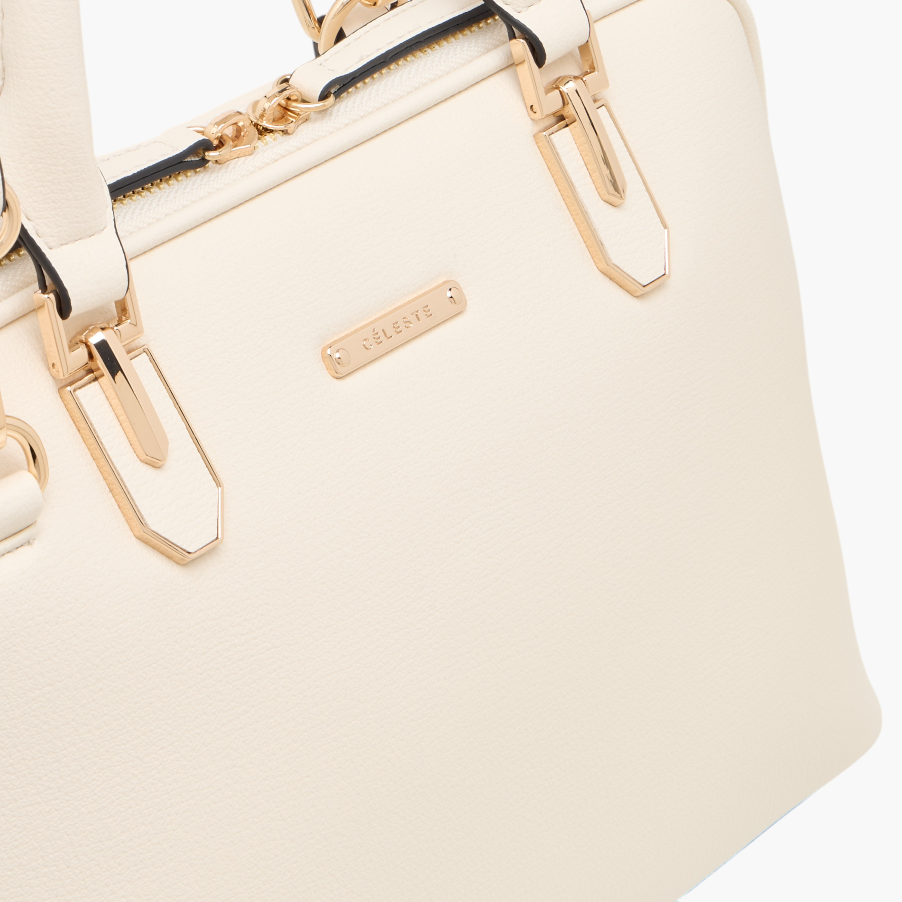 شنطة توتي سادة بمقابض مزدوجة وسحاب إغلاق من سيليست-women-bagsandwallets-handbags-image-5