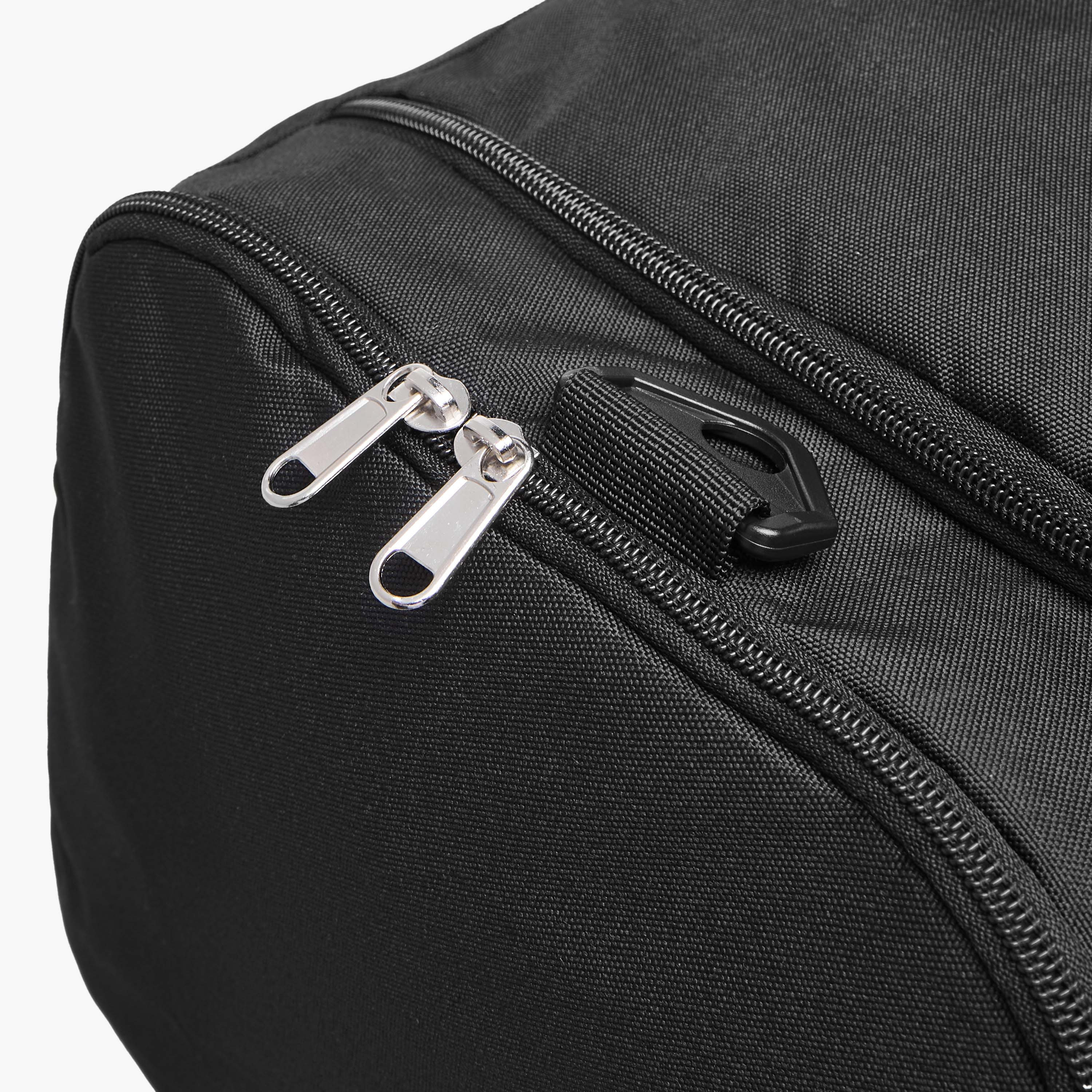 Kappa Logo Print Duffel Bag with Detachable Strap and Zip Closure-travel-luggagesandbags-dufflebags-image-5