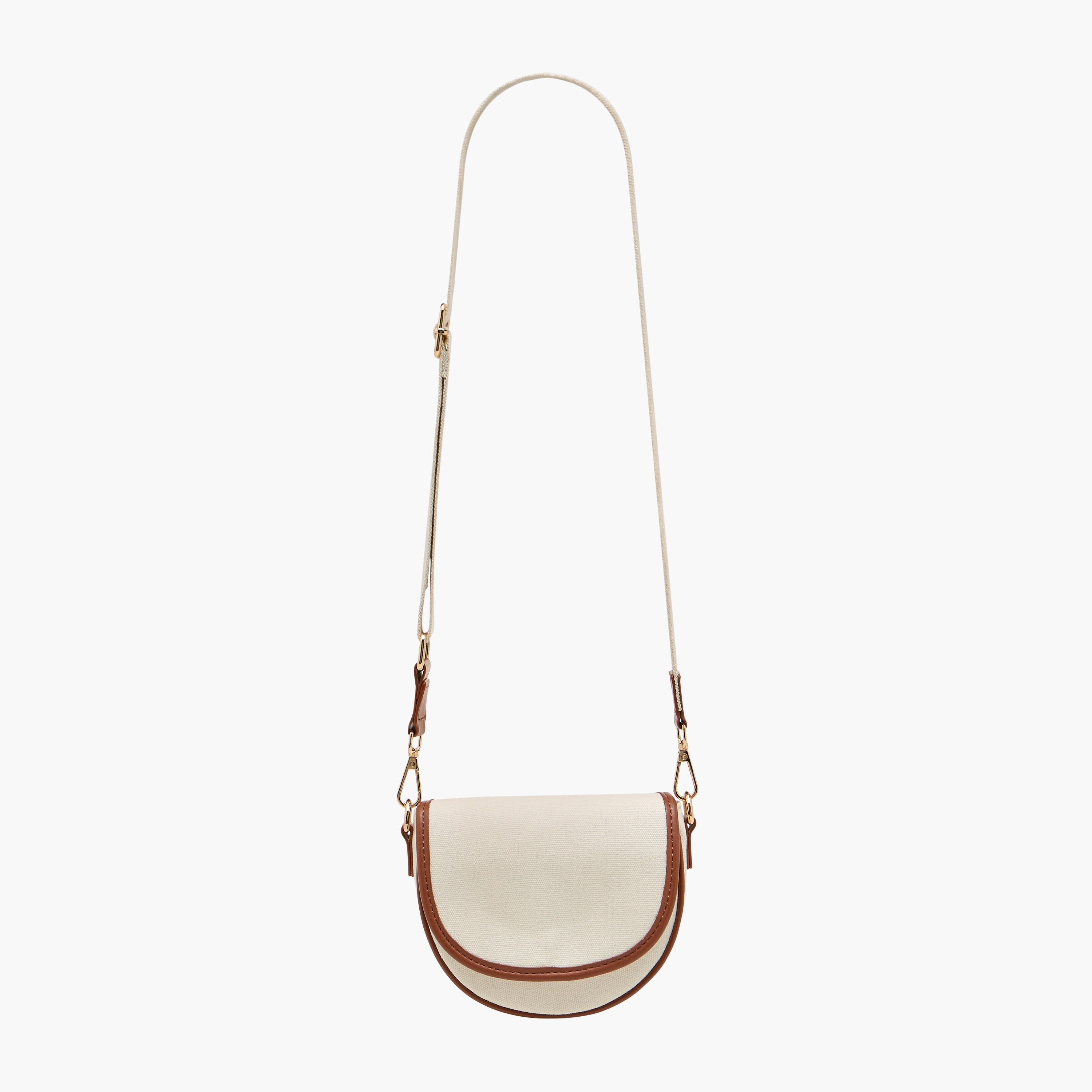 شنطة كروس بودي بارزة الملمس بحزام قابل للفصل وطية إغلاق من تشارمز-girls-accessories-bags-image-2