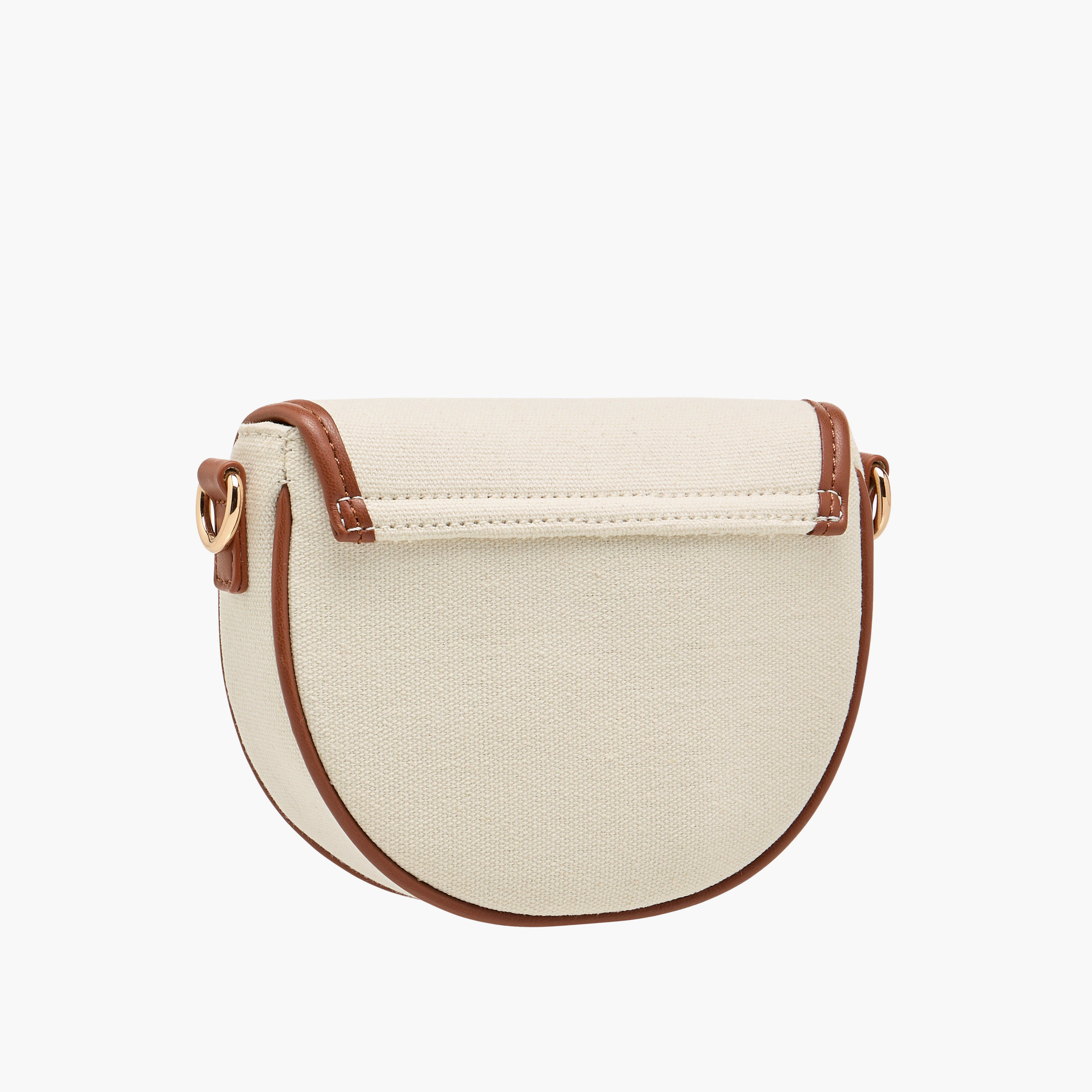 شنطة كروس بودي بارزة الملمس بحزام قابل للفصل وطية إغلاق من تشارمز-girls-accessories-bags-image-3