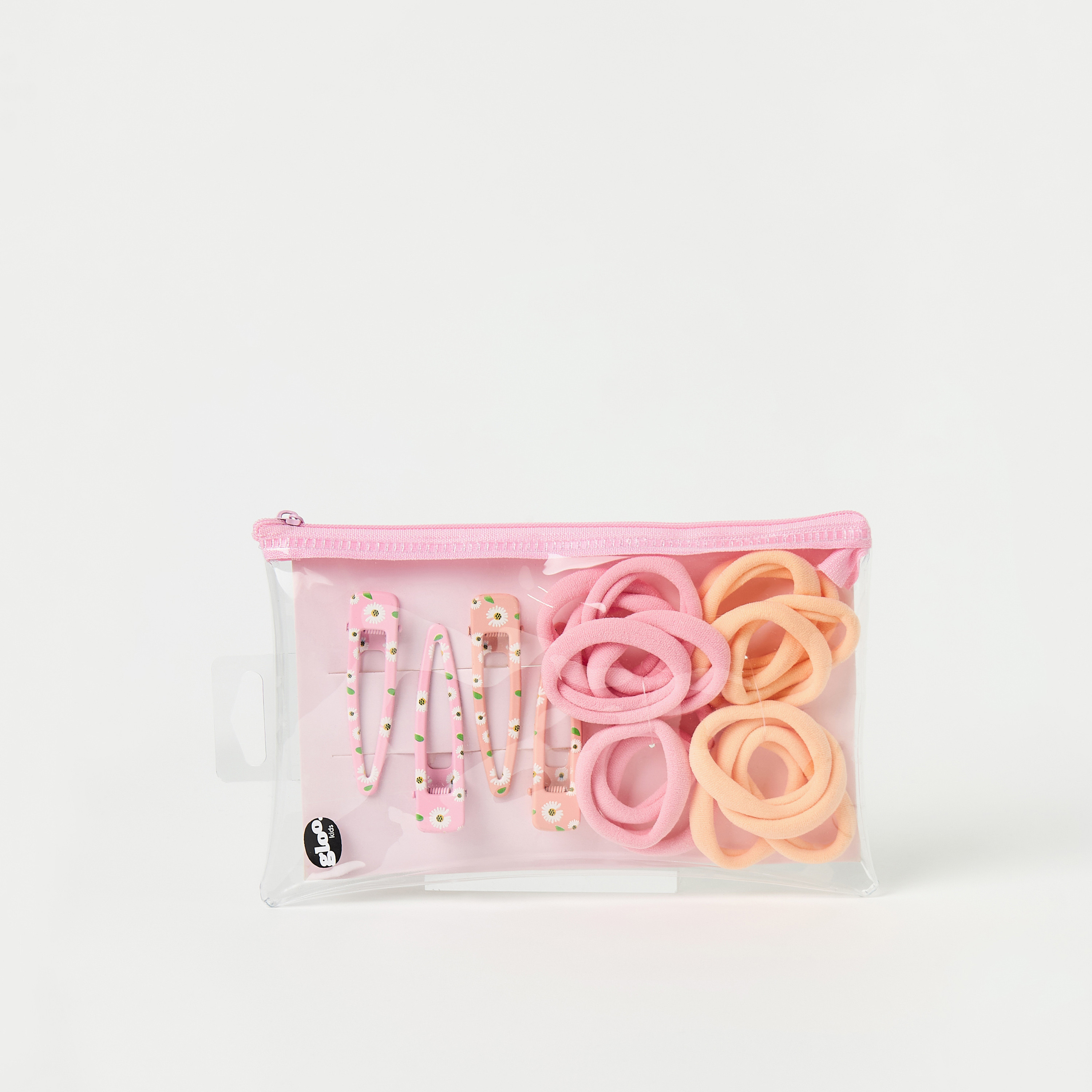 طقم مشابك وربطات شعر 21 قطعة متنوعة من جلو-girls-accessories-hairaccessories-image-5