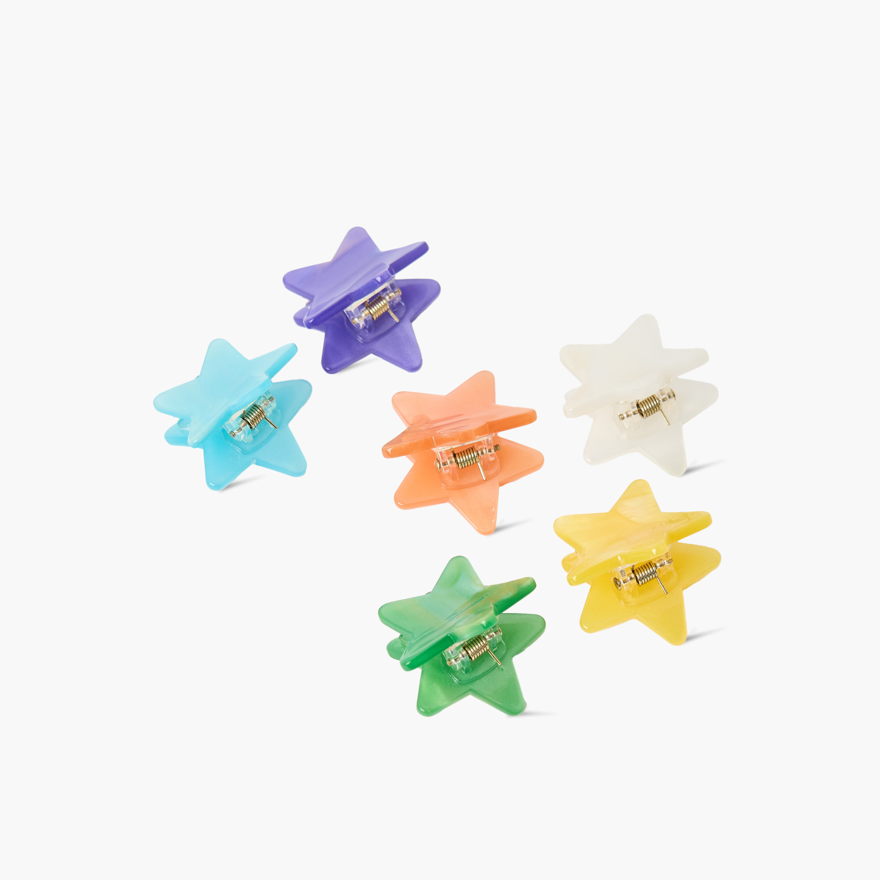 Charmz Star Hair Clamp - Set of 6-girls-accessories-hairaccessories-image-2