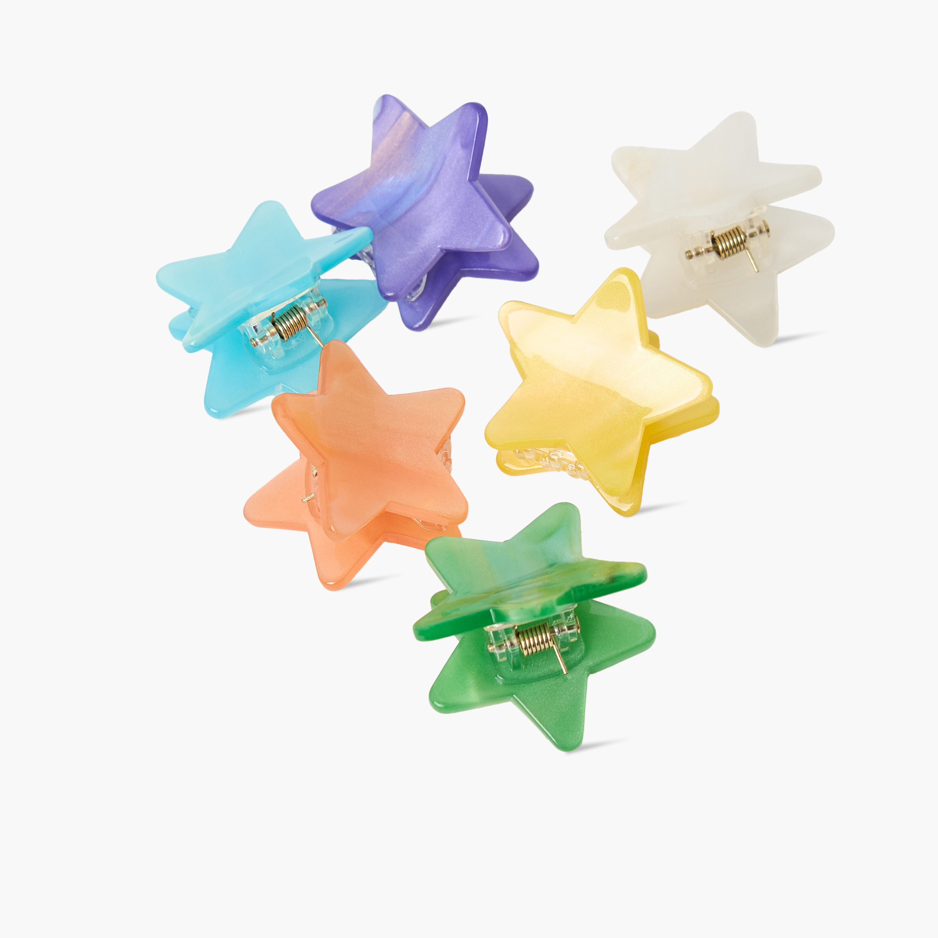 Charmz Star Hair Clamp - Set of 6-girls-accessories-hairaccessories-image-3