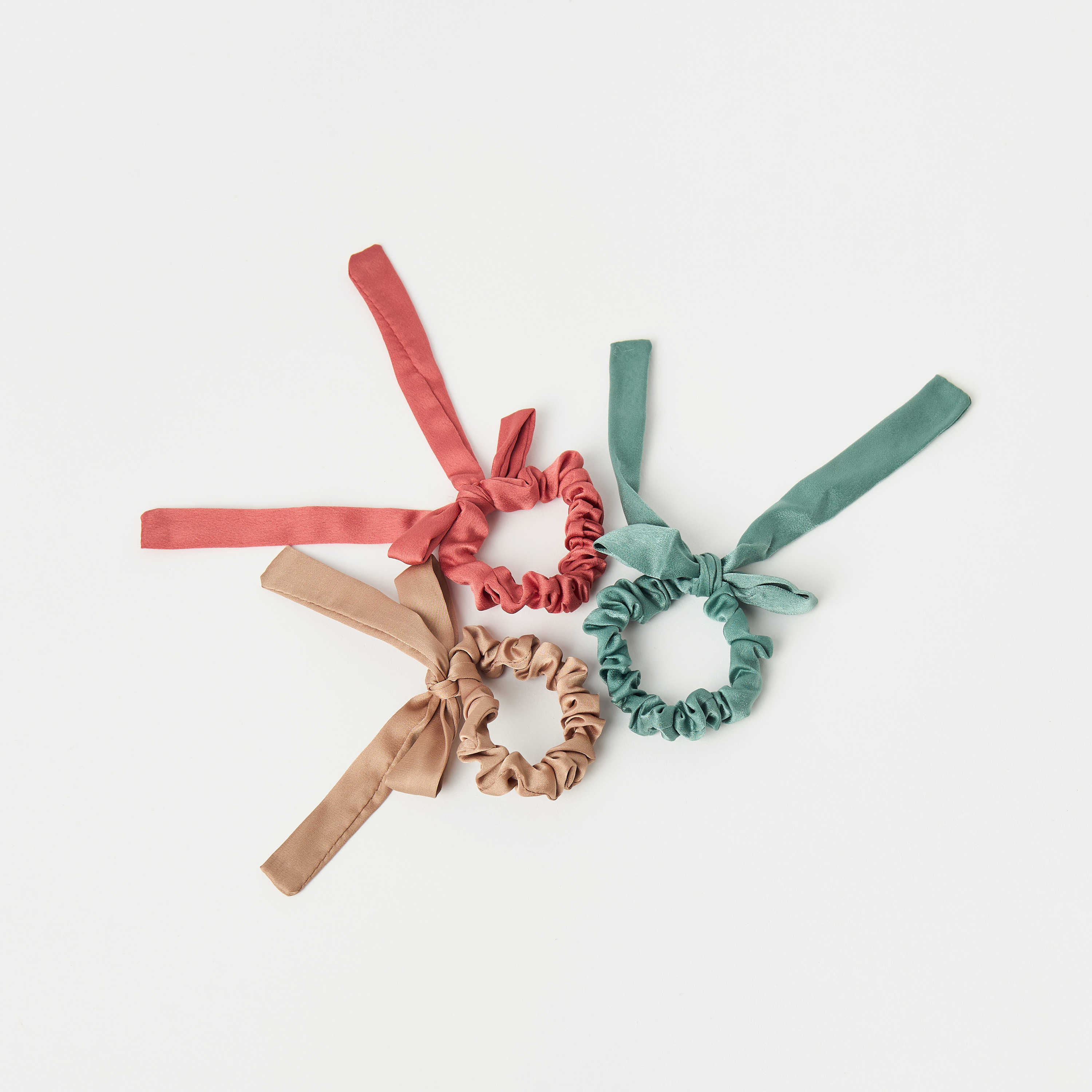 Charmz Bow Applique Hair Scrunchie - Set of 3-girls-accessories-hairaccessories-image-2