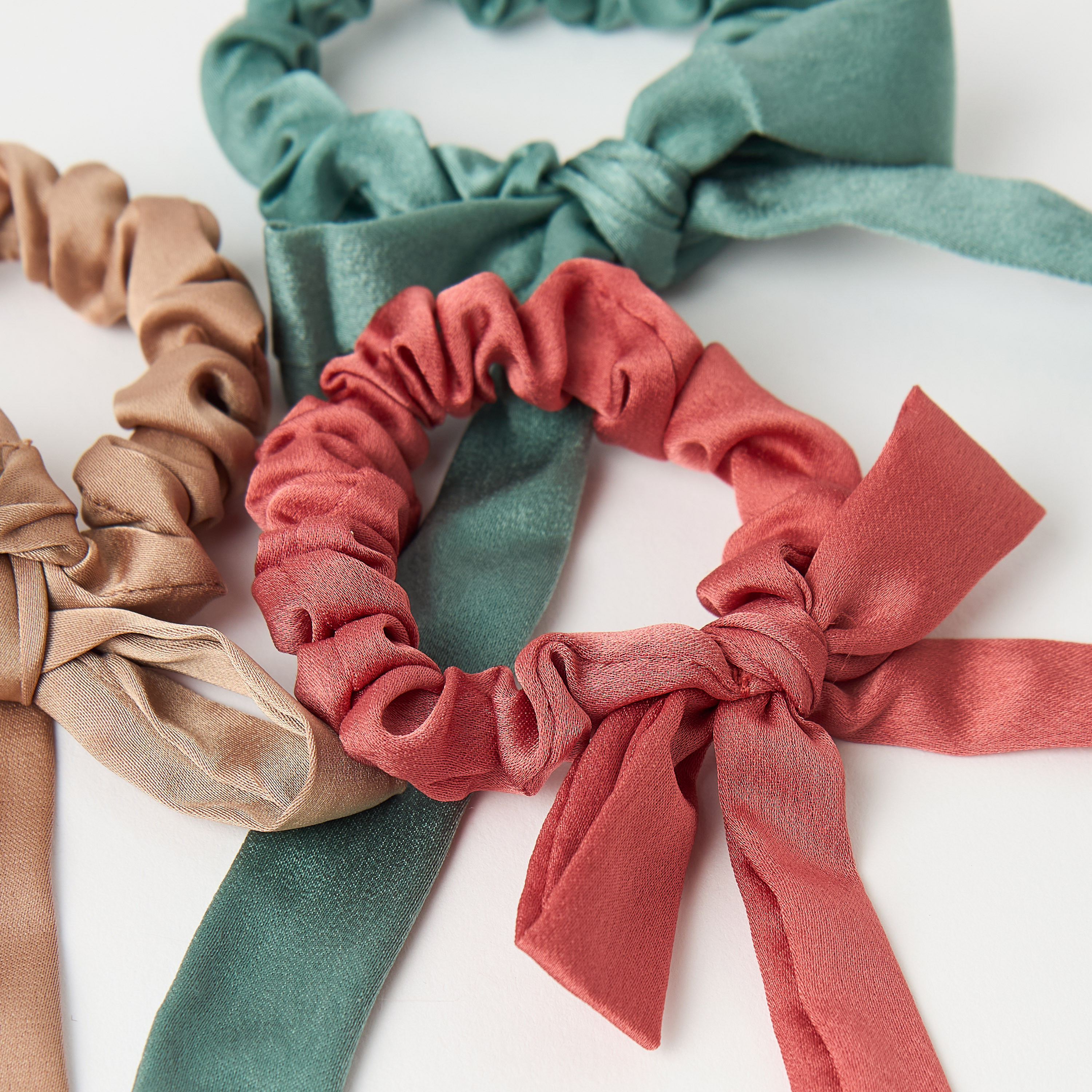 Charmz Bow Applique Hair Scrunchie - Set of 3-girls-accessories-hairaccessories-image-3