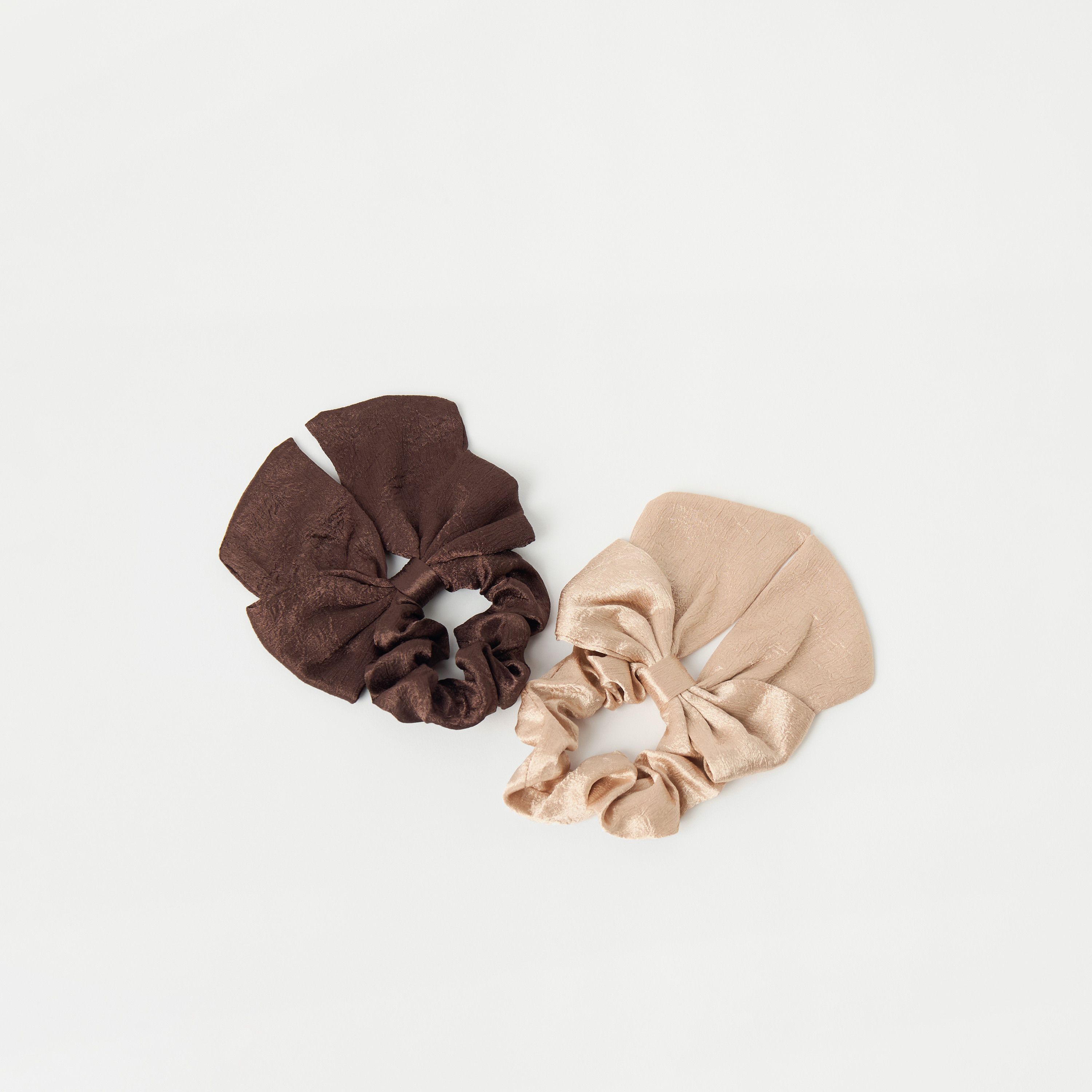Charmz Bow Accent Hair Scrunchie - Set of 2-girls-accessories-hairaccessories-image-2