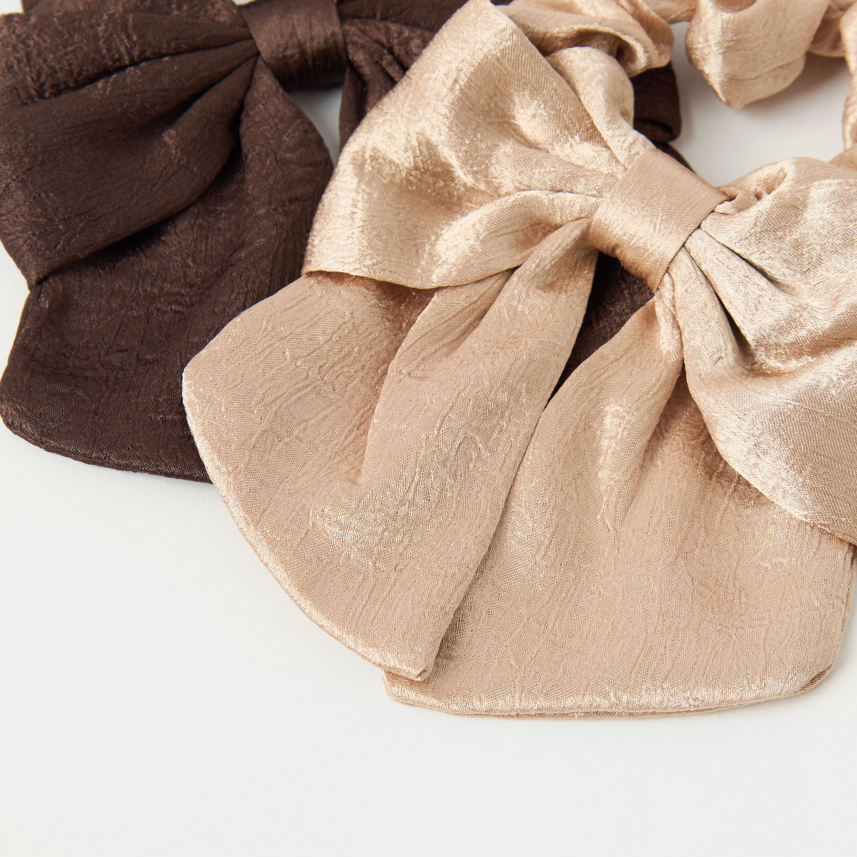 Charmz Bow Accent Hair Scrunchie - Set of 2-girls-accessories-hairaccessories-image-3