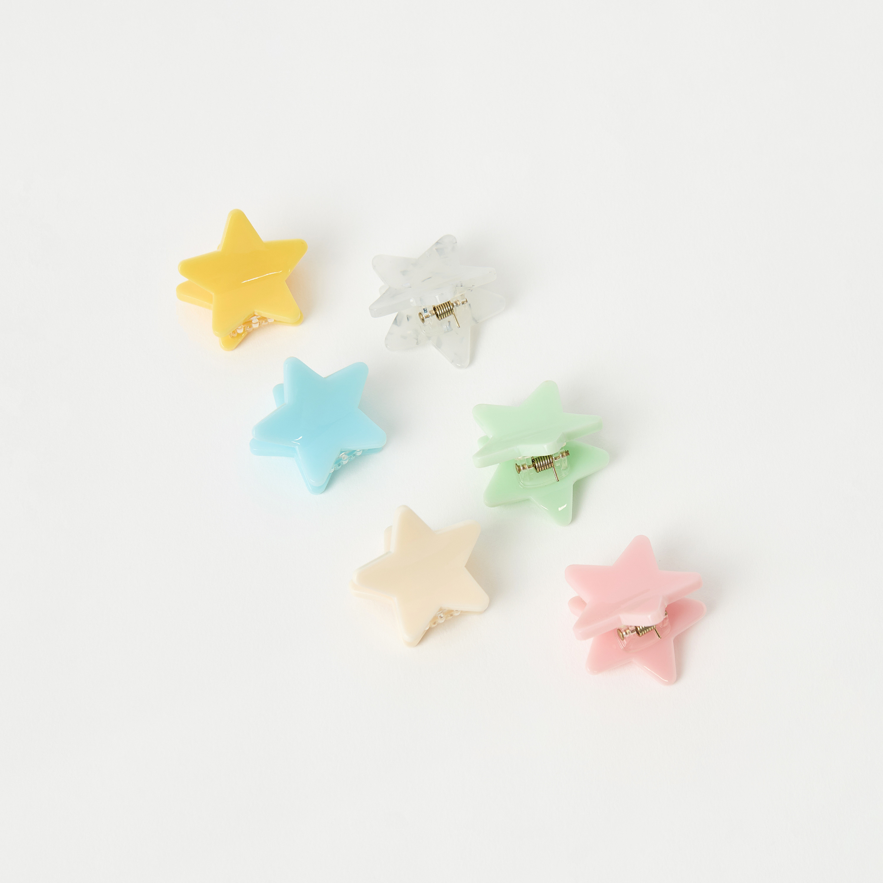 مشابك شعر بتصميم نجمة من تشارمز - طقم من 6 قطع-girls-accessories-hairaccessories-image-2