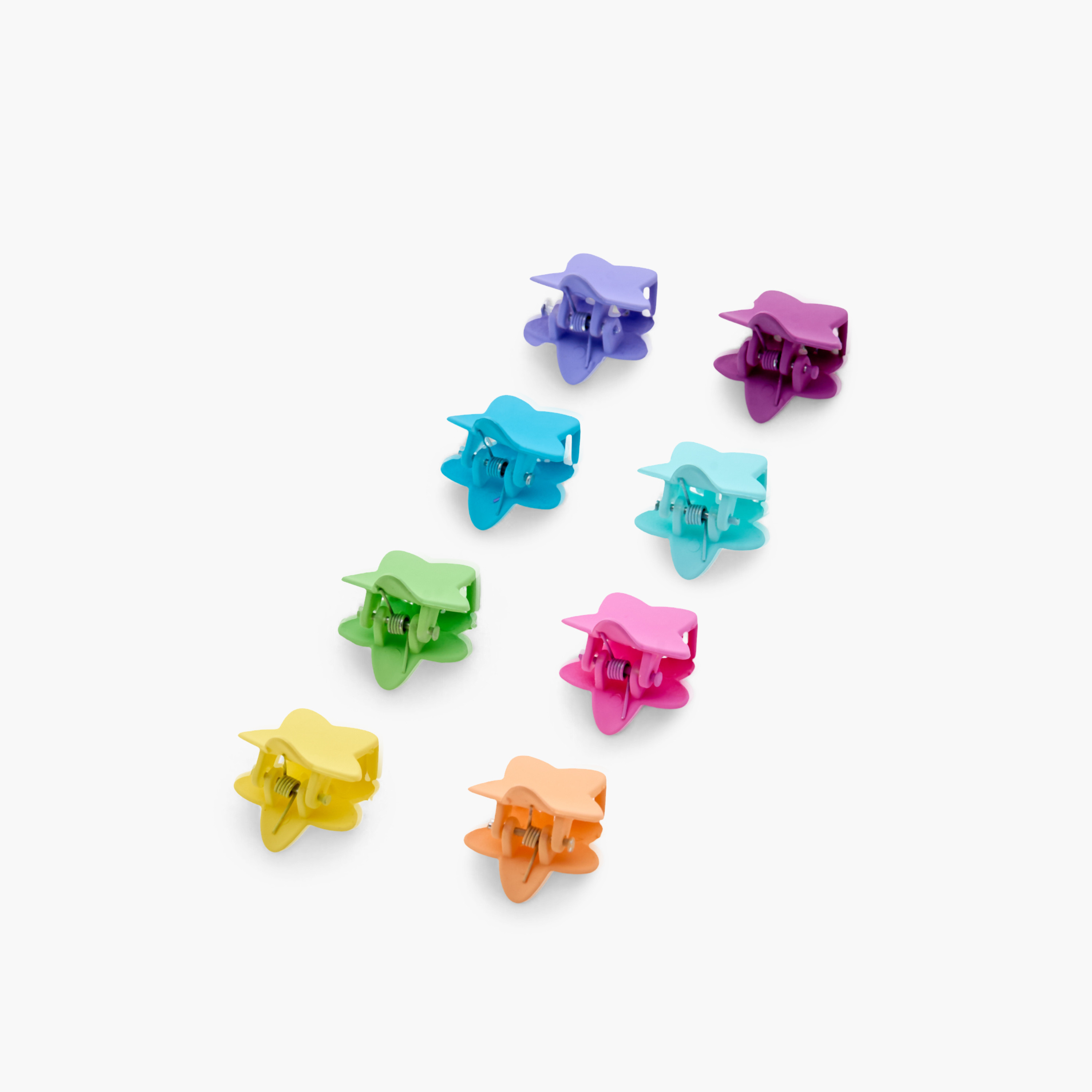 Charmz Solid Star Hair Clamp - Set of 8-girls-accessories-hairaccessories-image-10