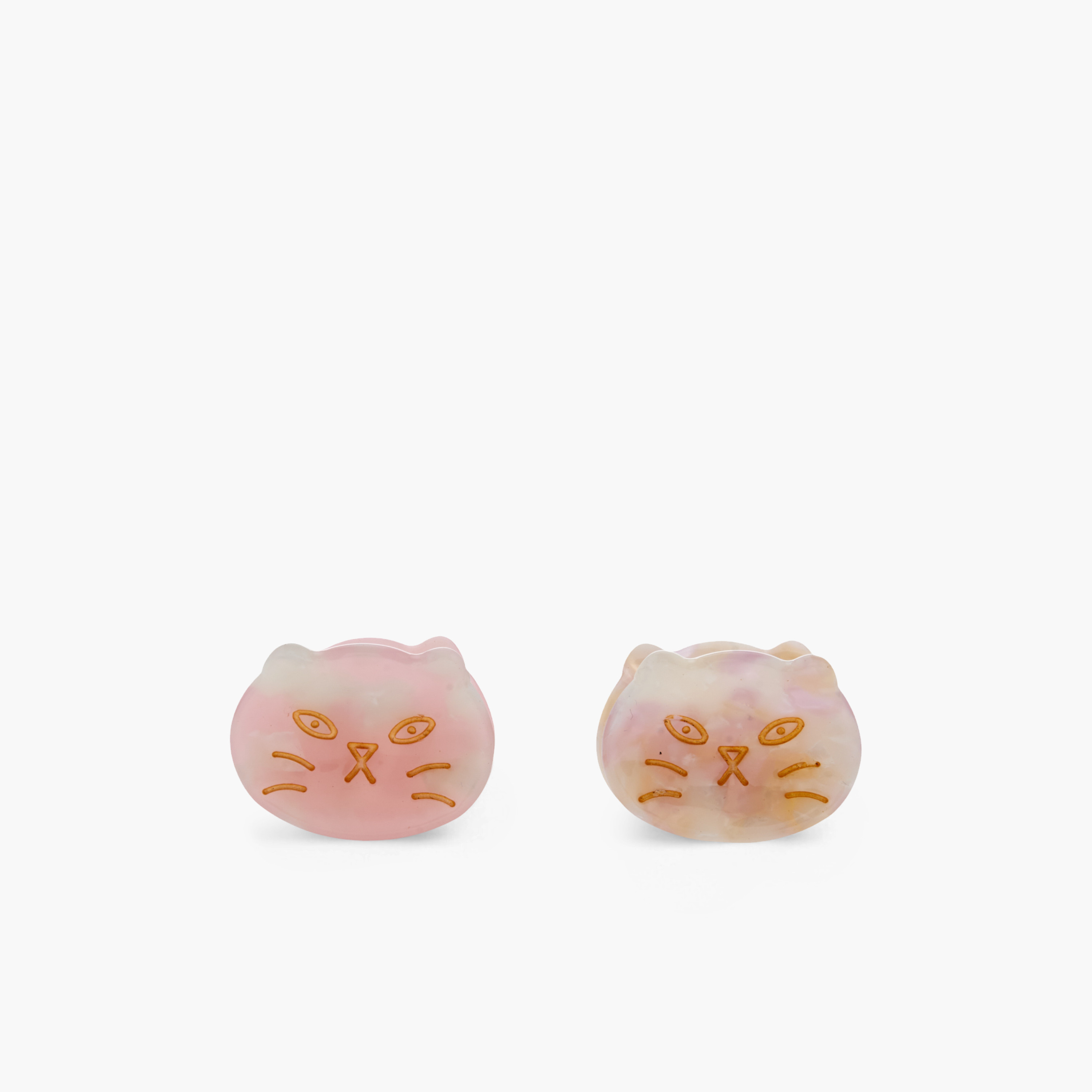 Charmz Cat Print Hair Clamp - Set of 4-girls-accessories-hairaccessories-image-2