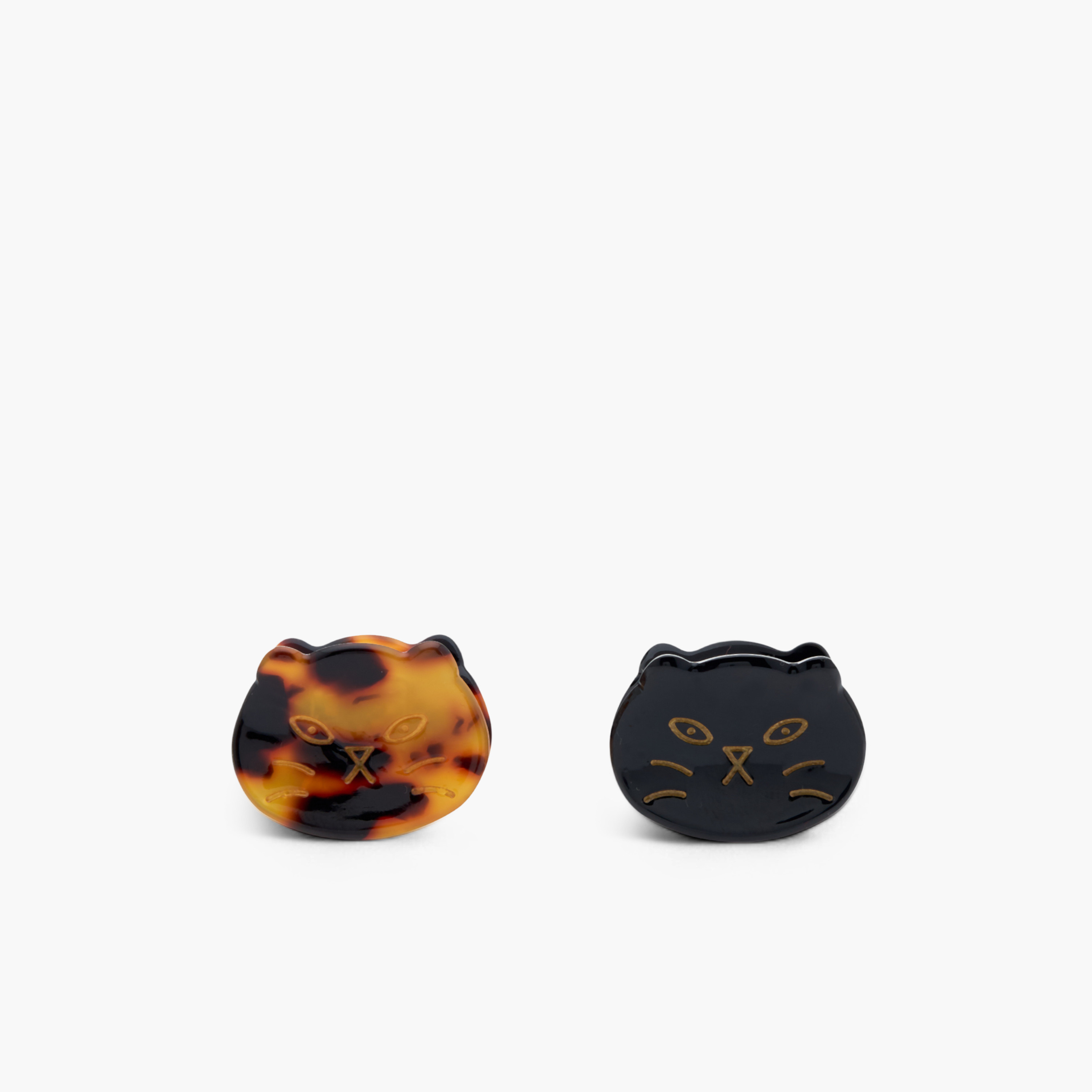 Charmz Cat Print Hair Clamp - Set of 4-girls-accessories-hairaccessories-image-3