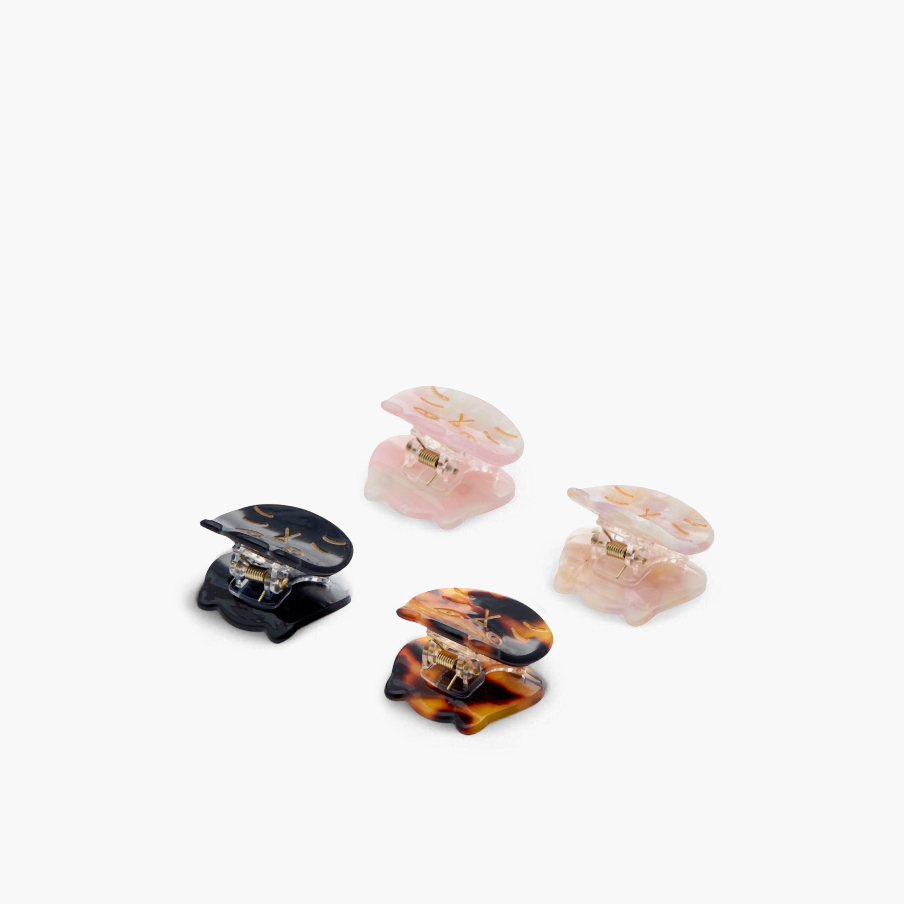 Charmz Cat Print Hair Clamp - Set of 4-girls-accessories-hairaccessories-image-4