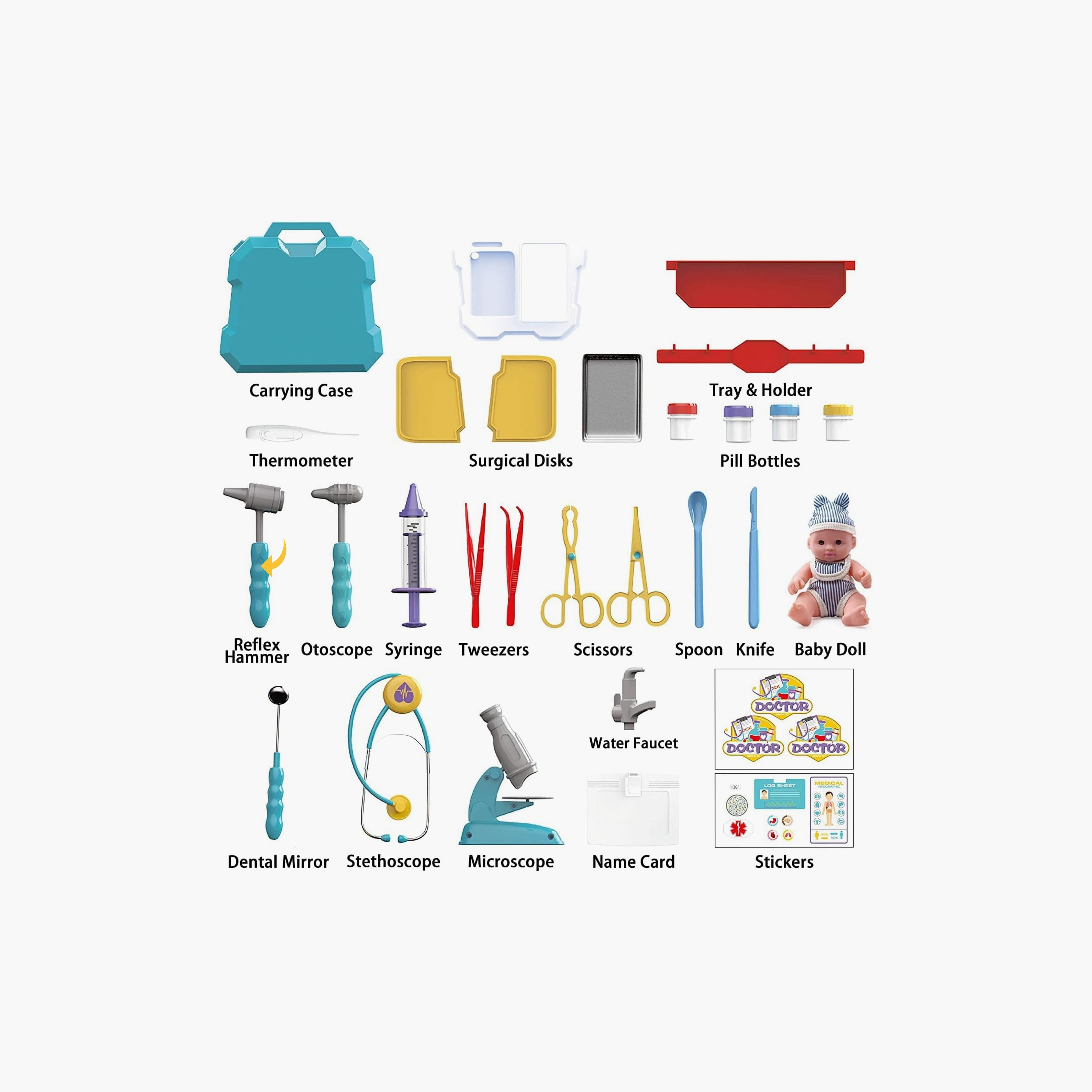 Moon 29-Piece Stainless Steel Junior Doctor Clinic Set-toys-roleplay-doctorsets-image-3