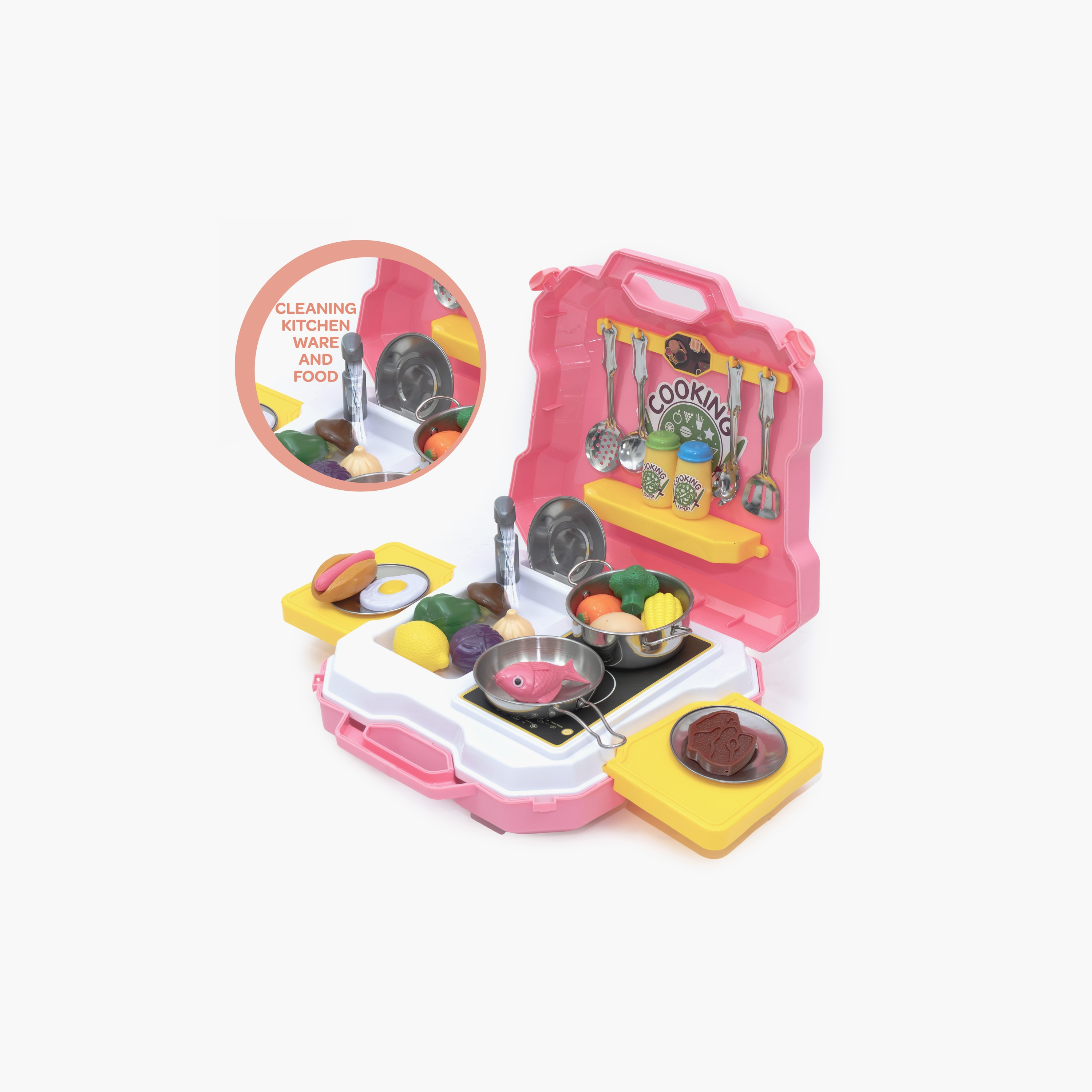 Moon 35-Piece Kitchen Expert Junior Chef Stainless Steel Kitchen Set - 3 Years+-toys-roleplay-kitchensets-image-2