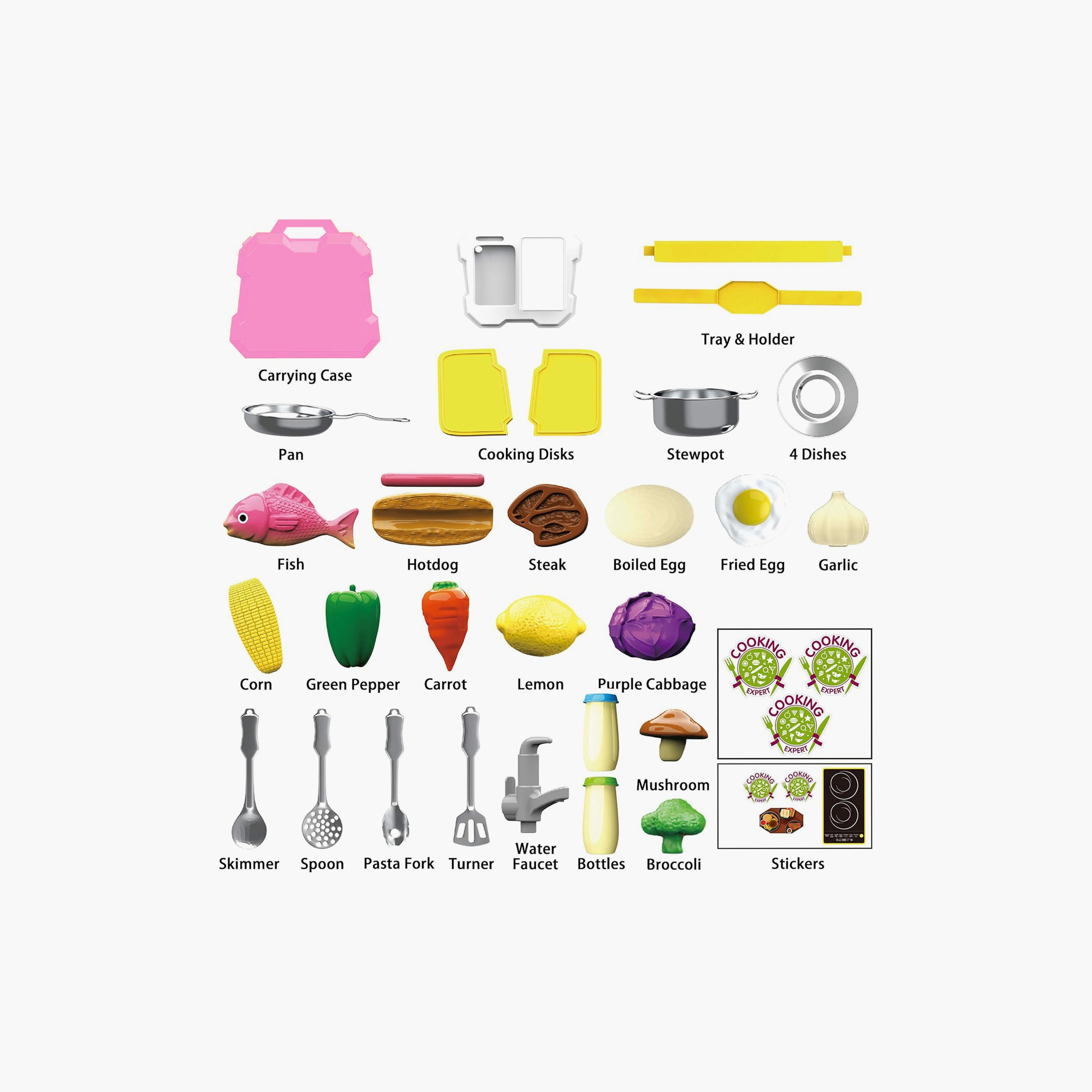 Moon 35-Piece Kitchen Expert Junior Chef Stainless Steel Kitchen Set - 3 Years+-toys-roleplay-kitchensets-image-3