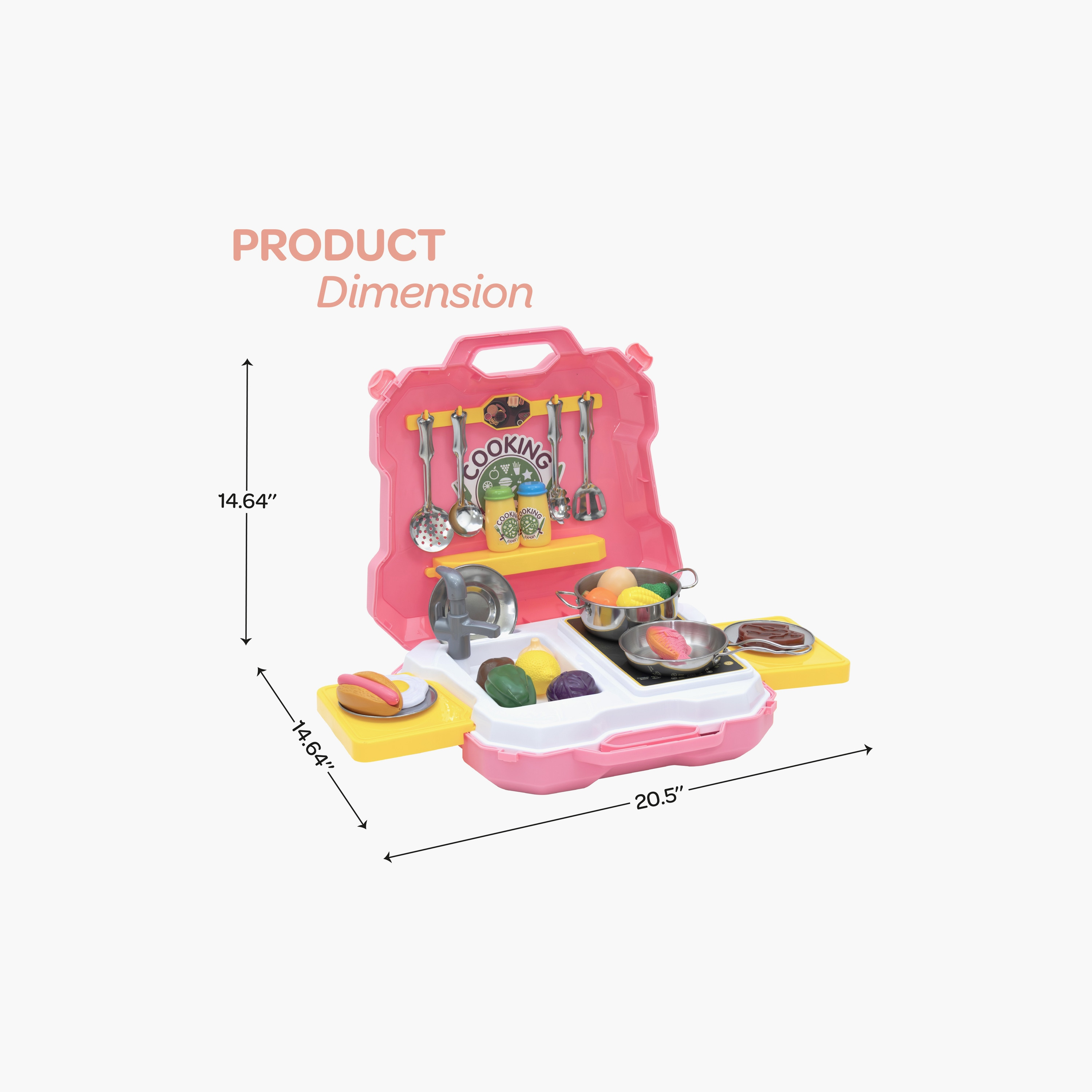 Moon 35-Piece Kitchen Expert Junior Chef Stainless Steel Kitchen Set - 3 Years+-toys-roleplay-kitchensets-image-5