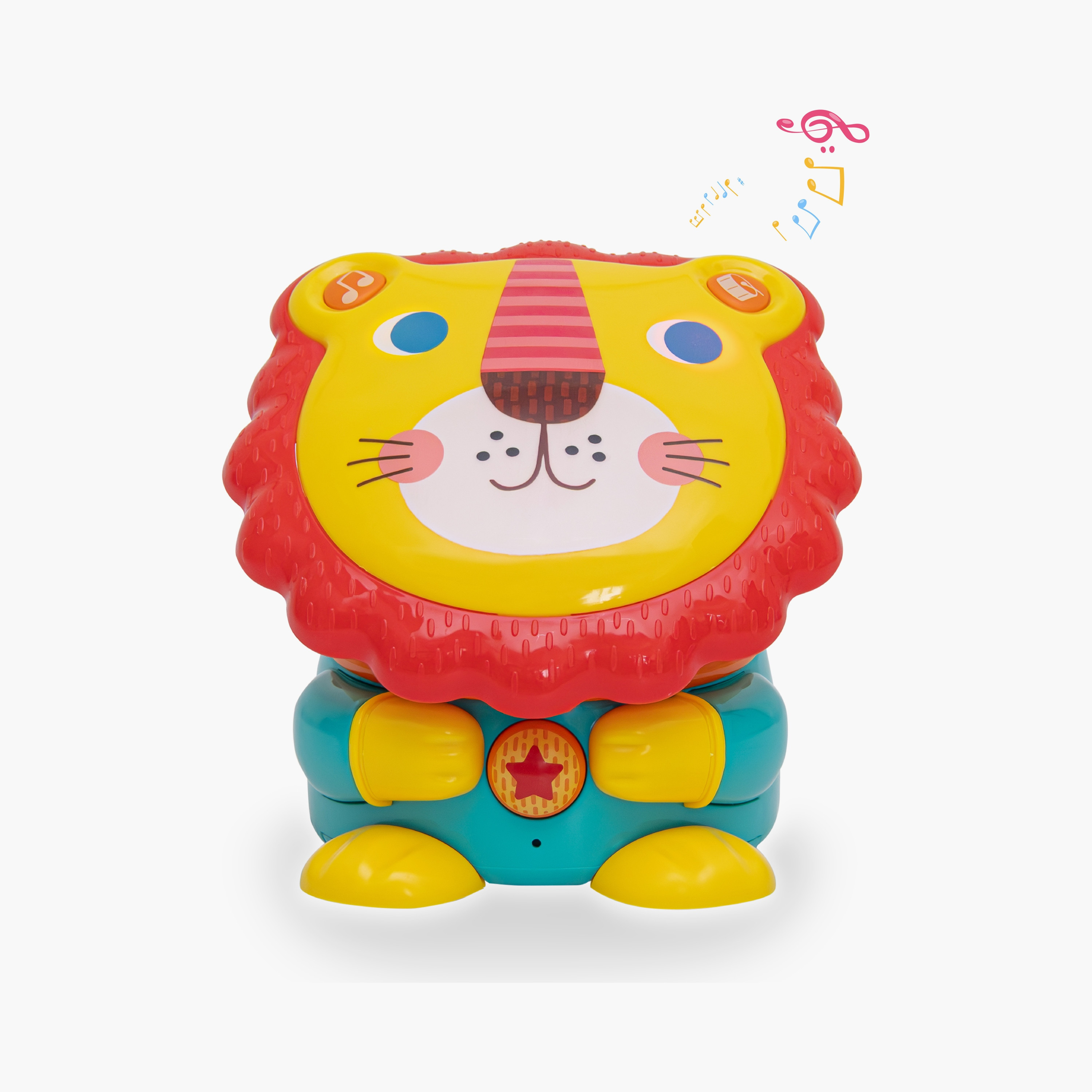 Moon Lion Electronic Drum Multi-Functional Musical Toy with 4 Musical Mode - 24 Months+-toys-babyandtoddlertoys-lightsandmusicaltoys-image-1