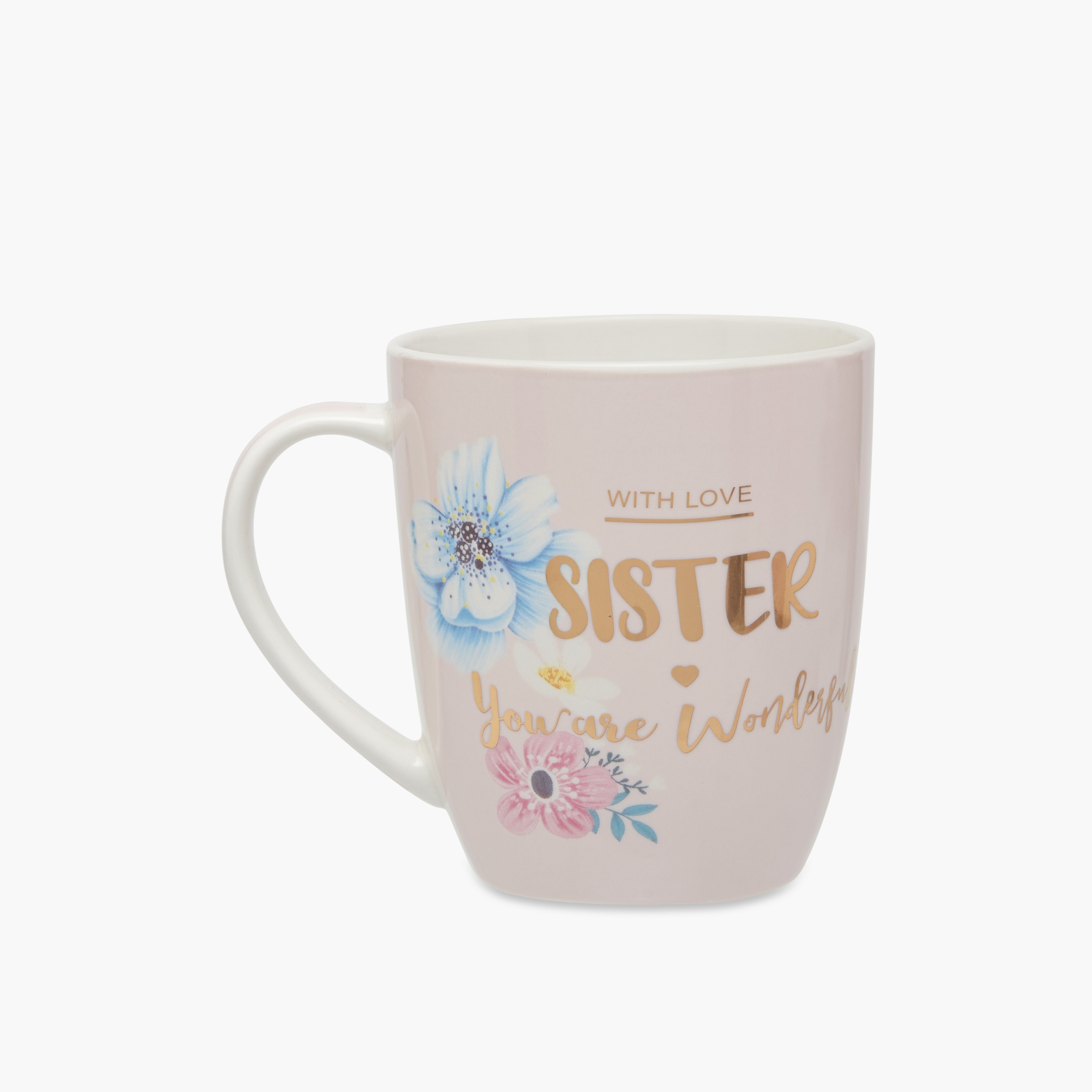 Sister You Are Wonderful New Bone China Mug with Handle - 385 ml-household-dining-teaandcoffee-mugsandcups-image-2