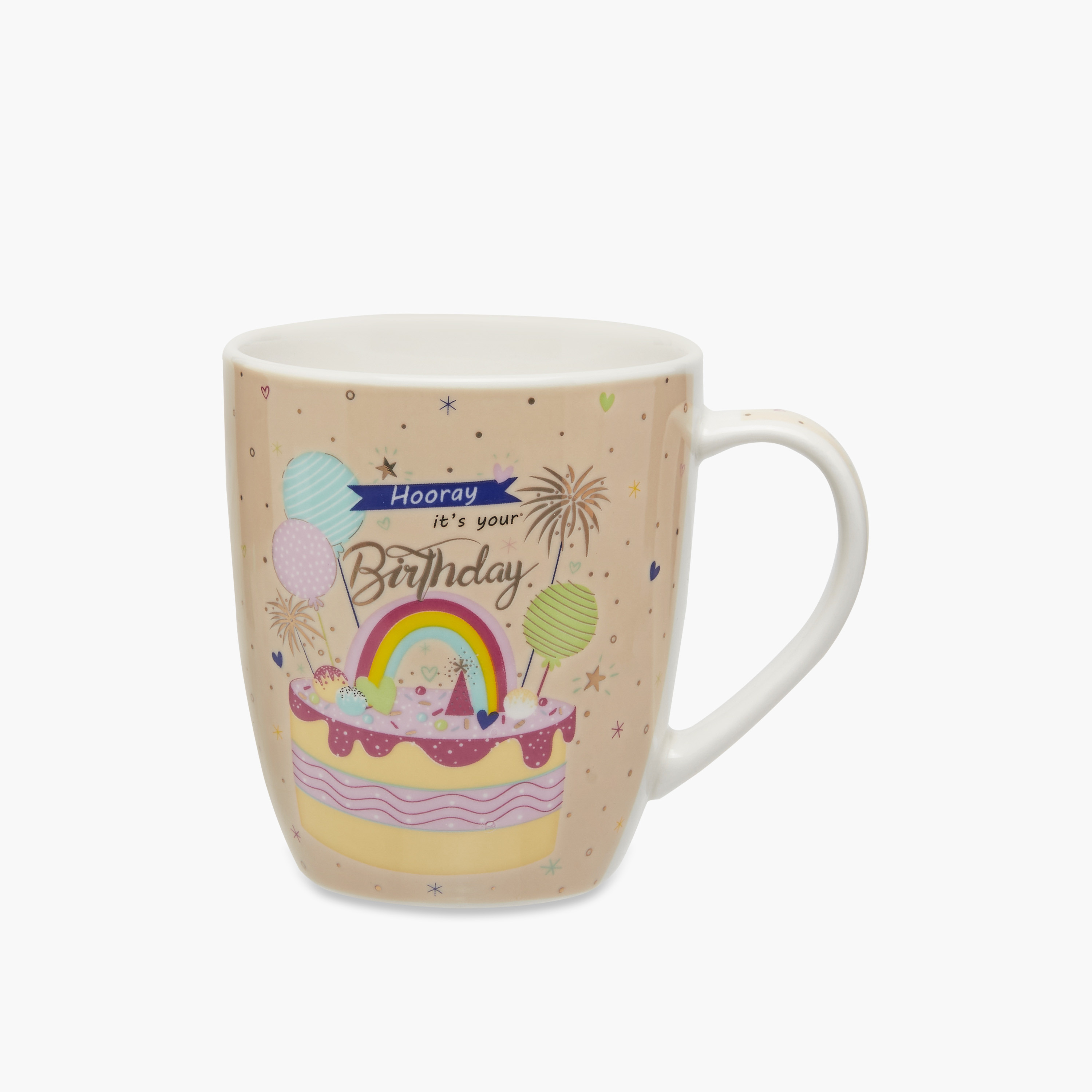 مج خزف صيني بمقبض وطبعات شعار - 355 مل-household-dining-teaandcoffee-mugsandcups-image-1