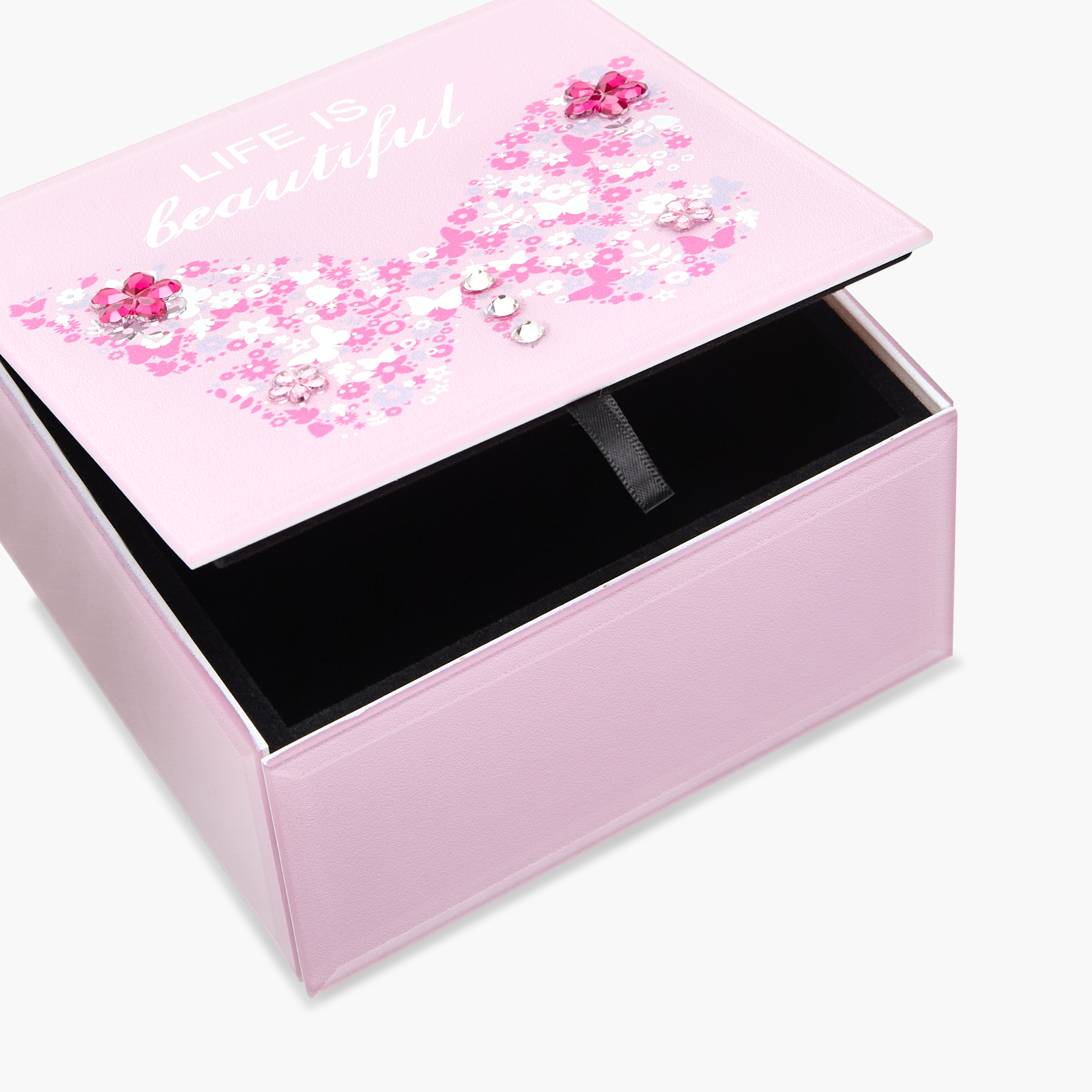 صندوق مجوهرات زجاج بزينة فراشة - 13×13×7 سم-women-watchesandjewellery-jewellery-storage-image-6