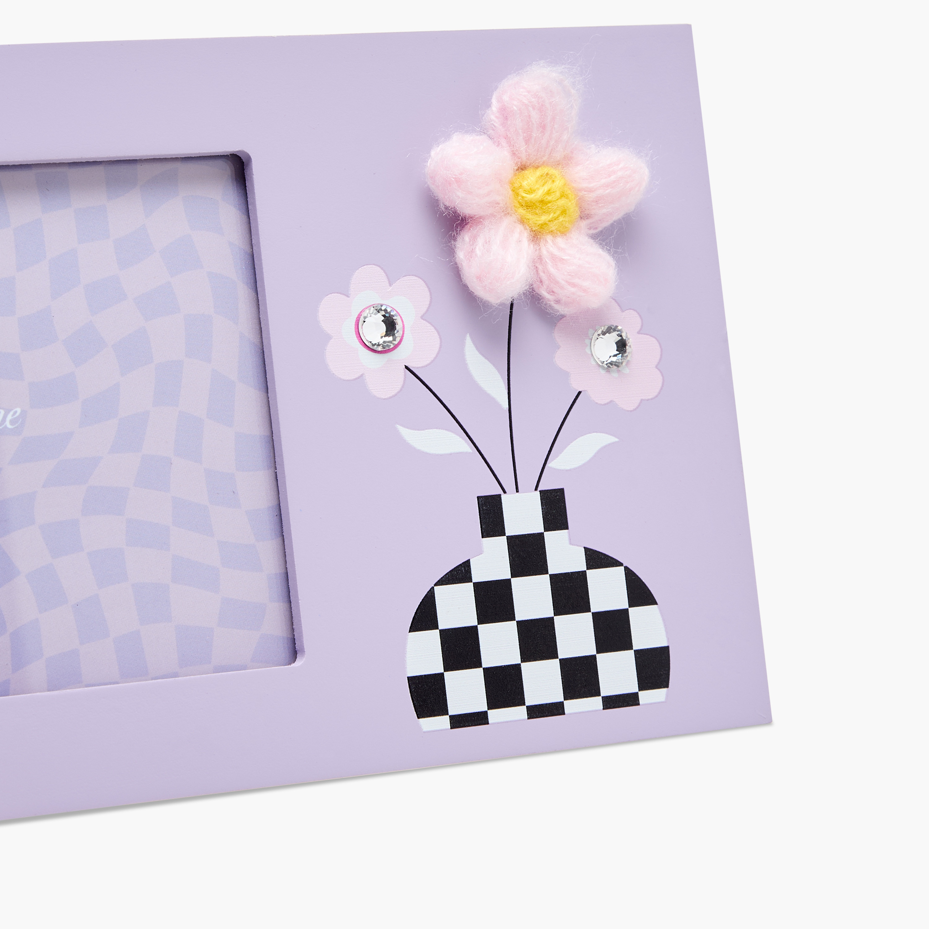 Flower and 3D Vase Photo Frame - 25x13x1 cms-household-walldecorandmirrors-photoframes-image-4