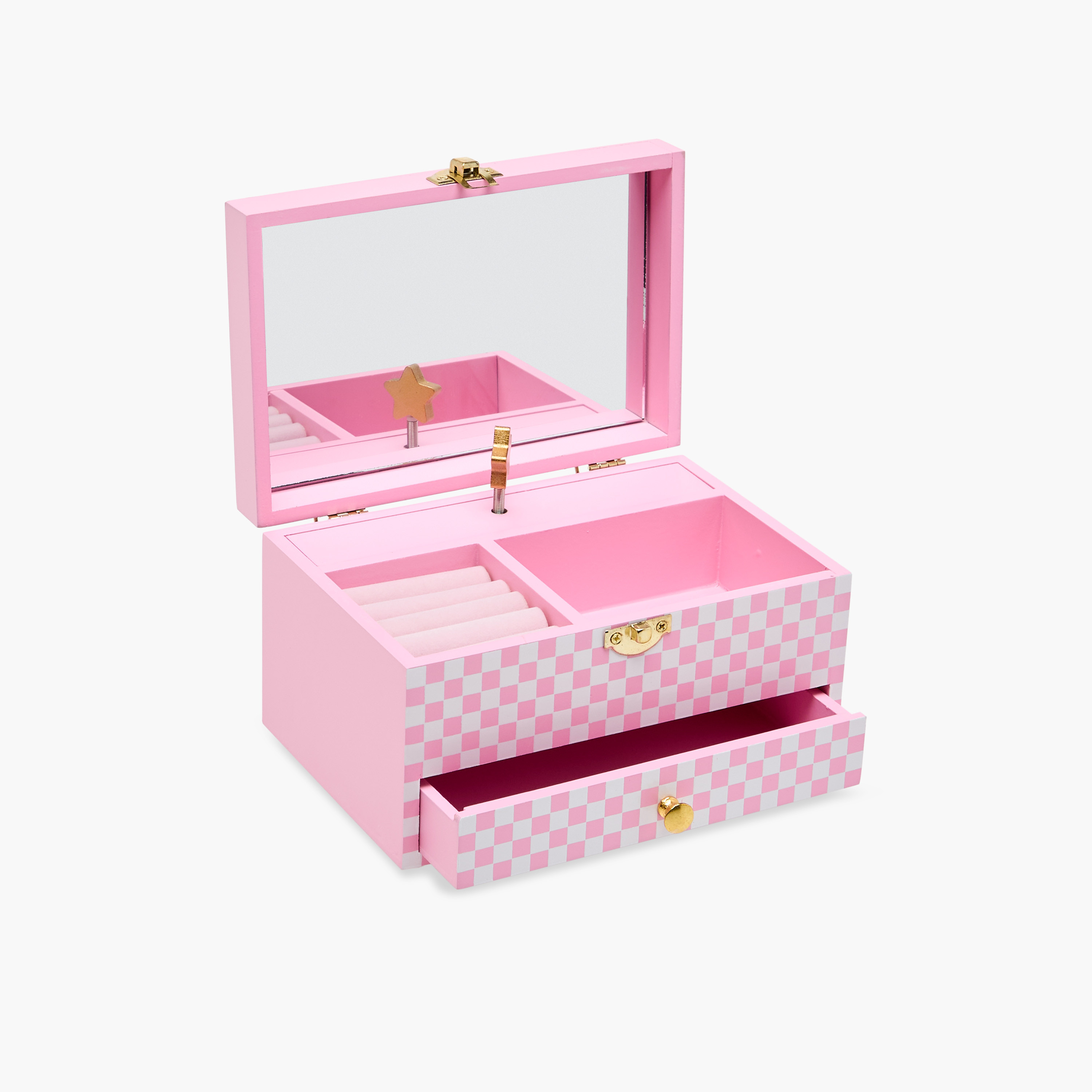 Printed 2-Compartment Musical Jewellery Box -18x12x10 cms-women-watchesandjewellery-jewellery-storage-image-3