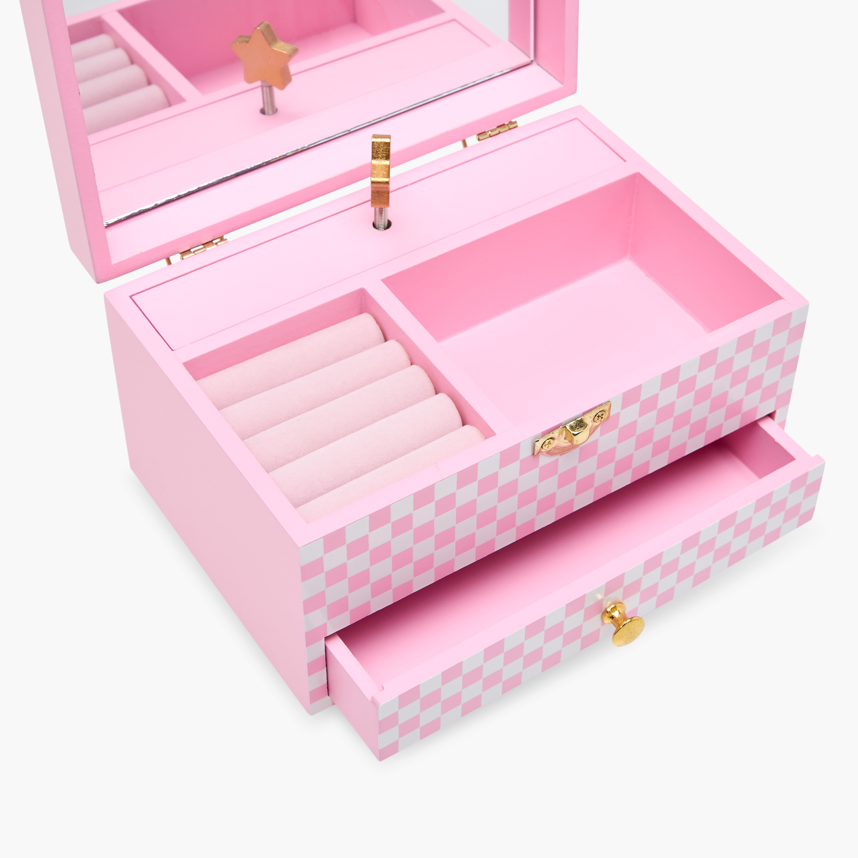 Printed 2-Compartment Musical Jewellery Box -18x12x10 cms-women-watchesandjewellery-jewellery-storage-image-4