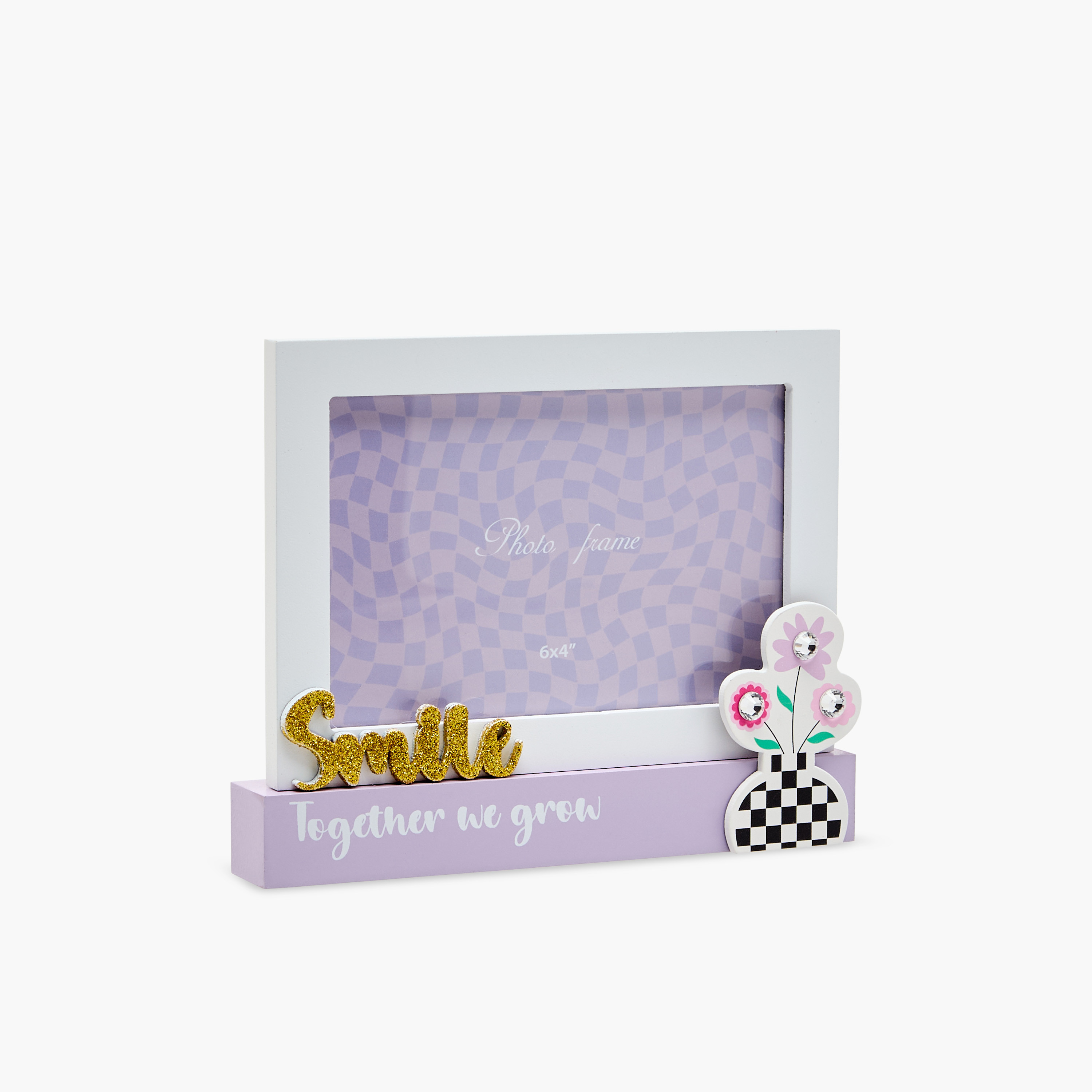 Flower Accent Photo Frame with Stand - 17x3x15 cms-household-walldecorandmirrors-photoframes-image-1