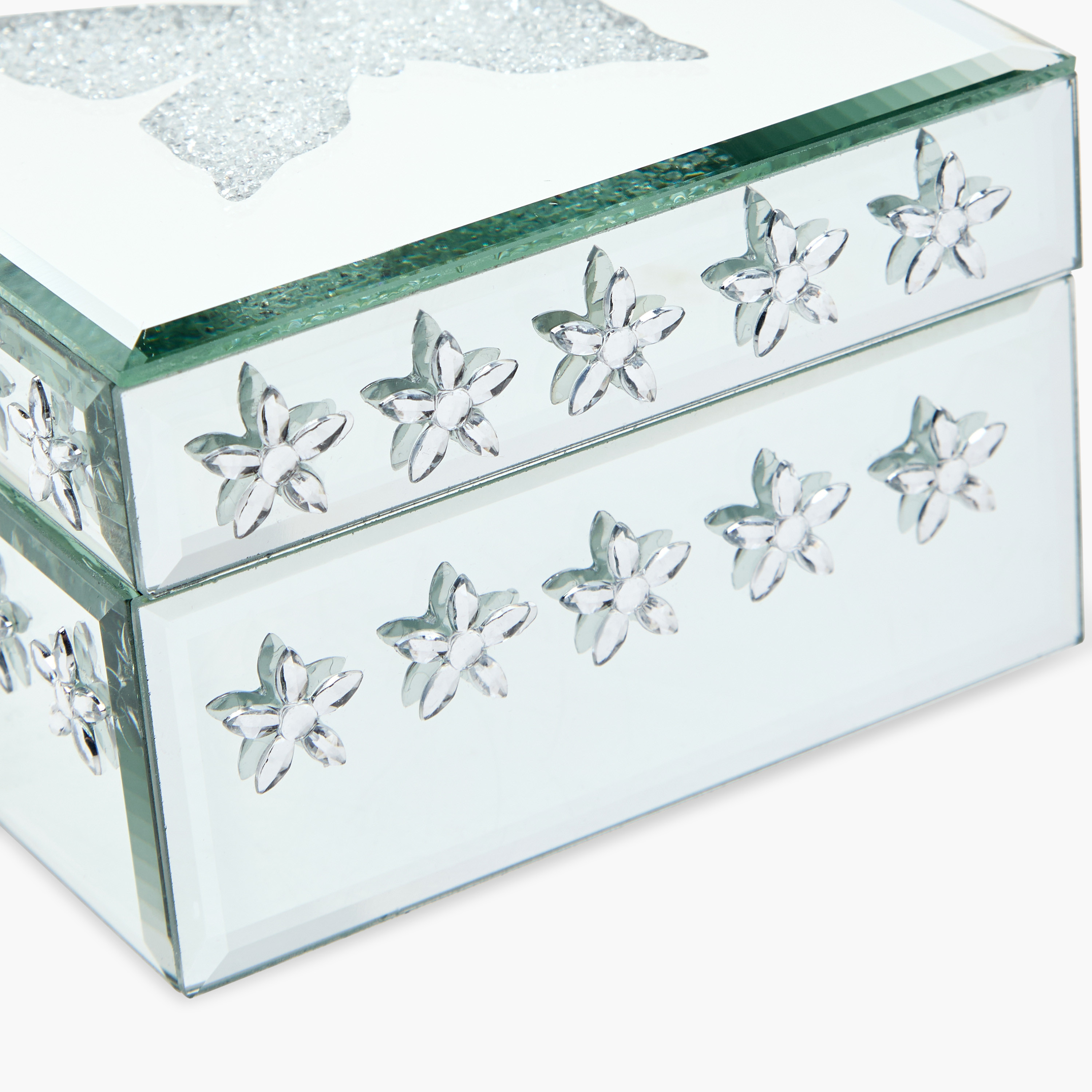Butterfly 2-Compartment Glass Jewellery Box- 13x13x8 cms-women-watchesandjewellery-jewellery-storage-image-4
