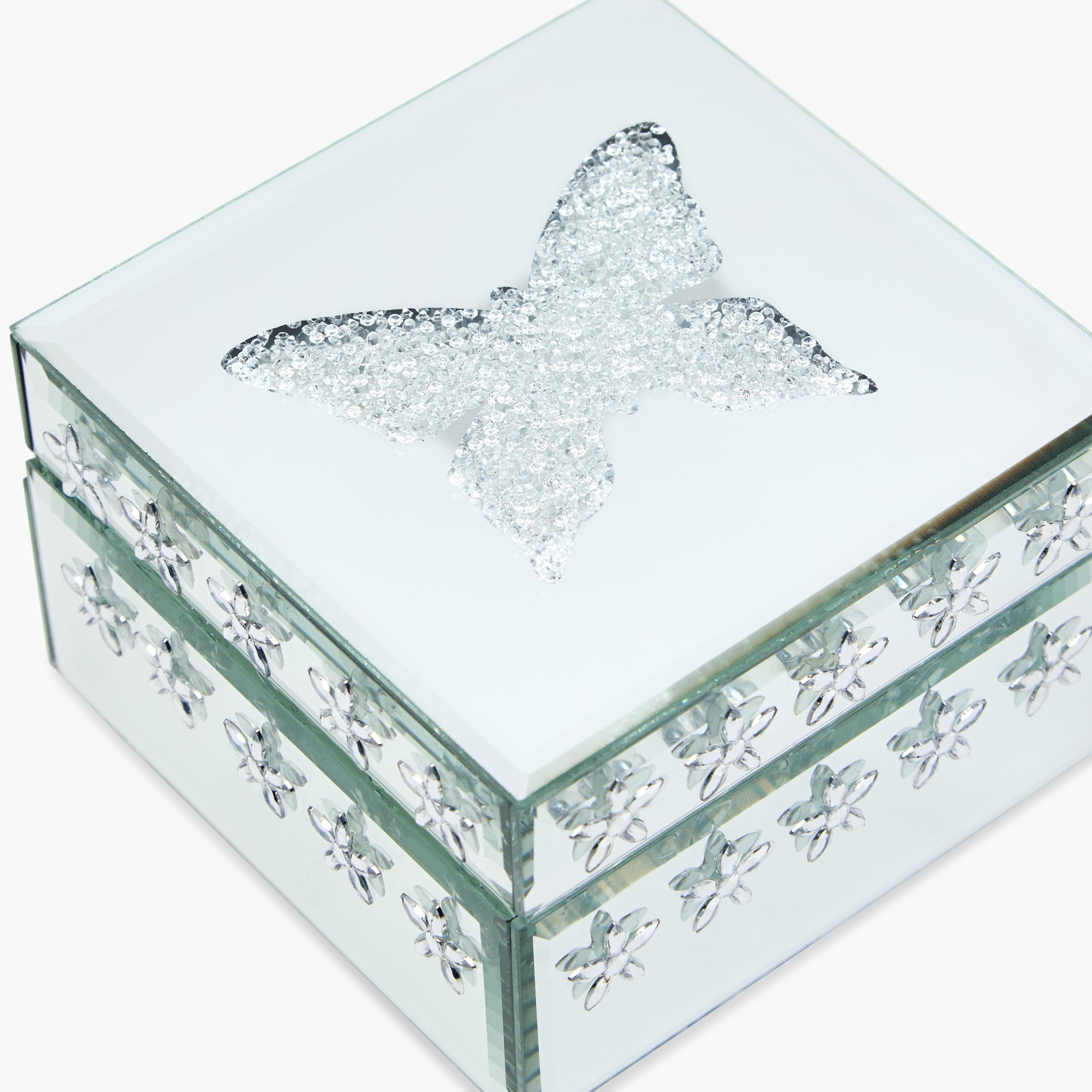 Butterfly 2-Compartment Glass Jewellery Box- 13x13x8 cms-women-watchesandjewellery-jewellery-storage-image-6